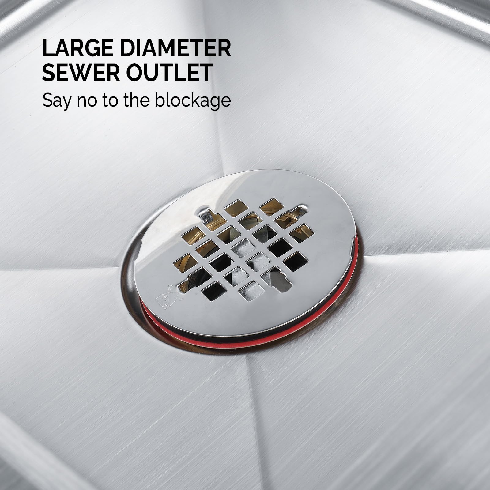 ROVSUN 19" x 22" Stainless Steel Floor Mount Mop Sink