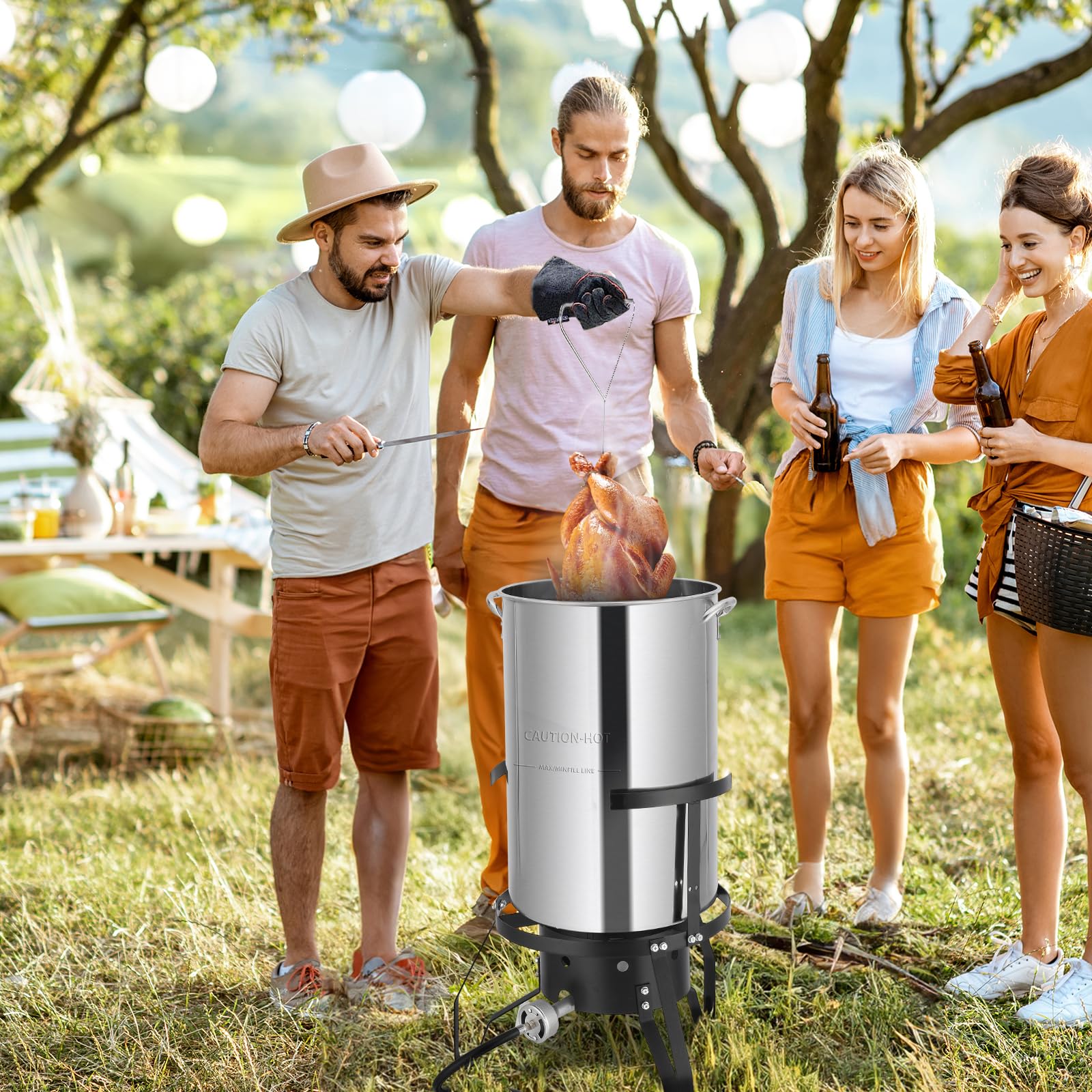 ROVSUN 50 QT Outdoor Propane Turkey Fryer Kit