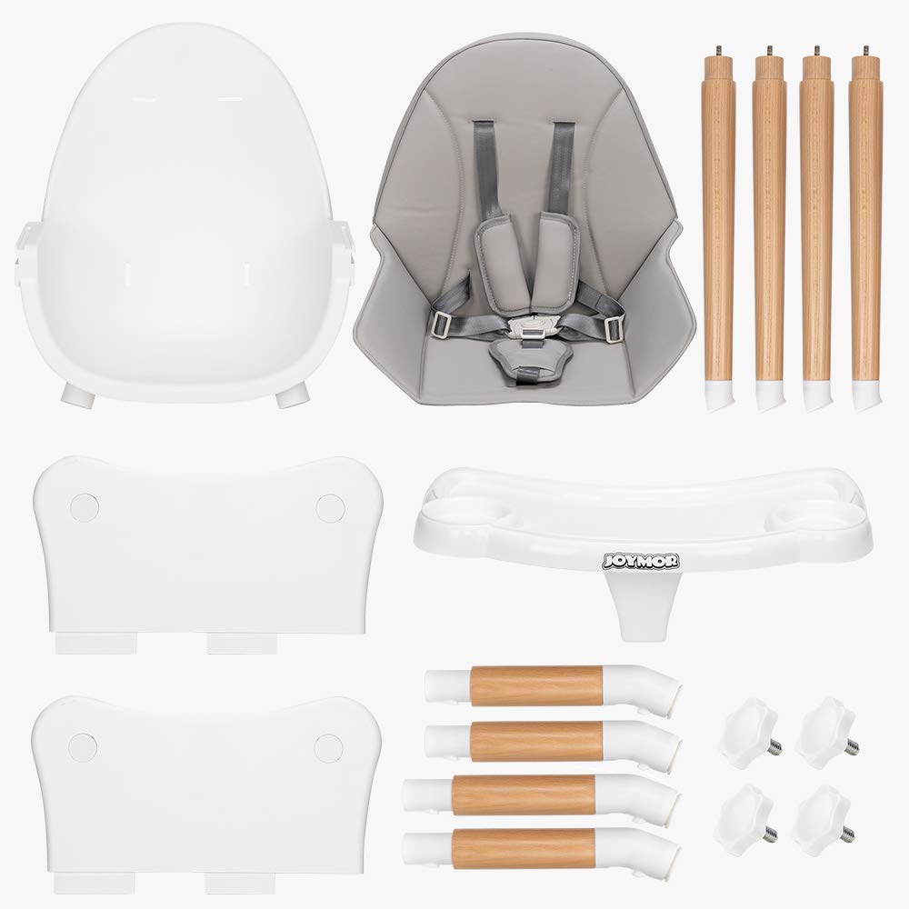 5 in 1 Convertible Baby High Chair for Babies to Toddlers Grey