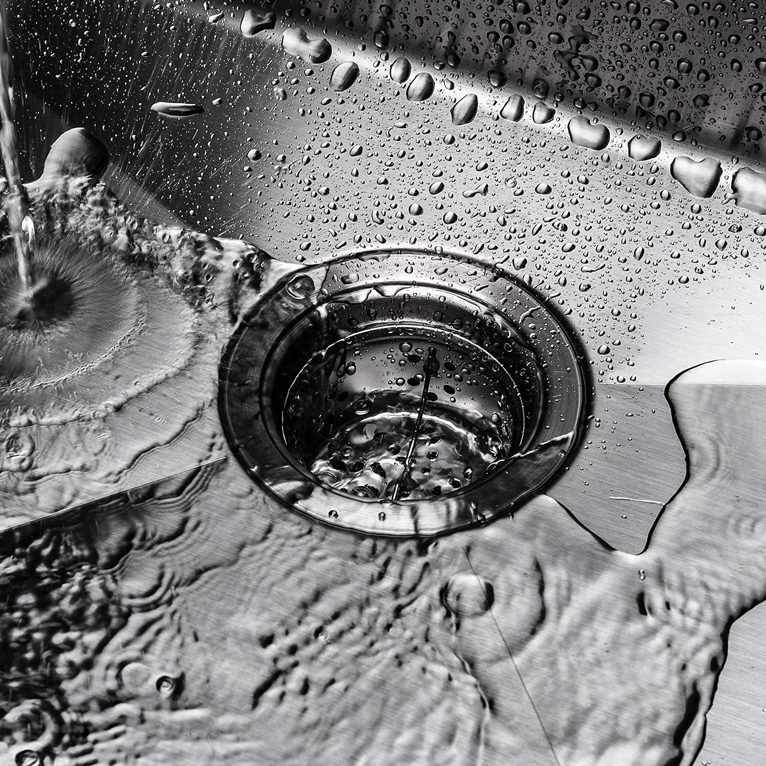 ROVSUN 25" x 22" Drop-in 304 Stainless Steel Sink Kitchen with Protector