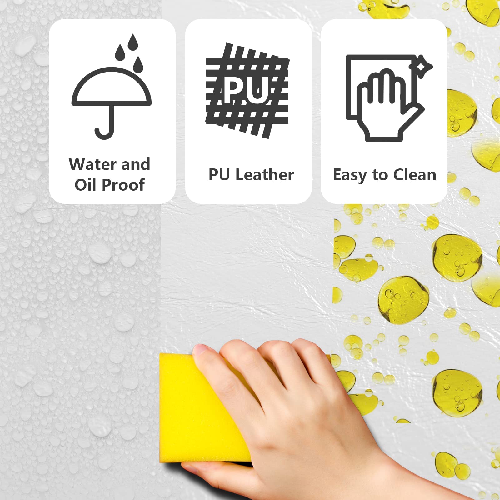 59.5" Waiting Chair Bench Seating Faux Leather White