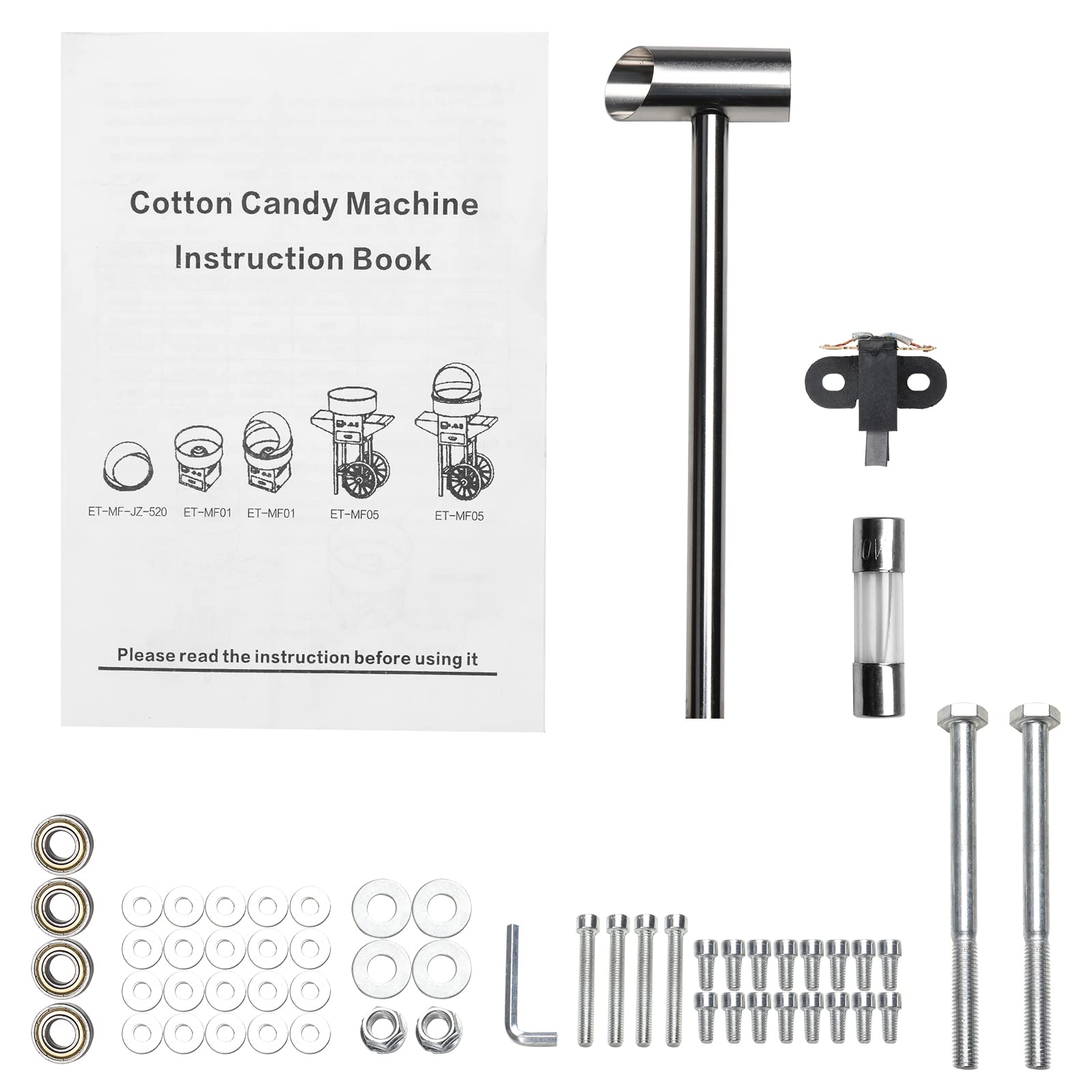 ROVSUN 21" Cotton Candy Machine with Cart Red