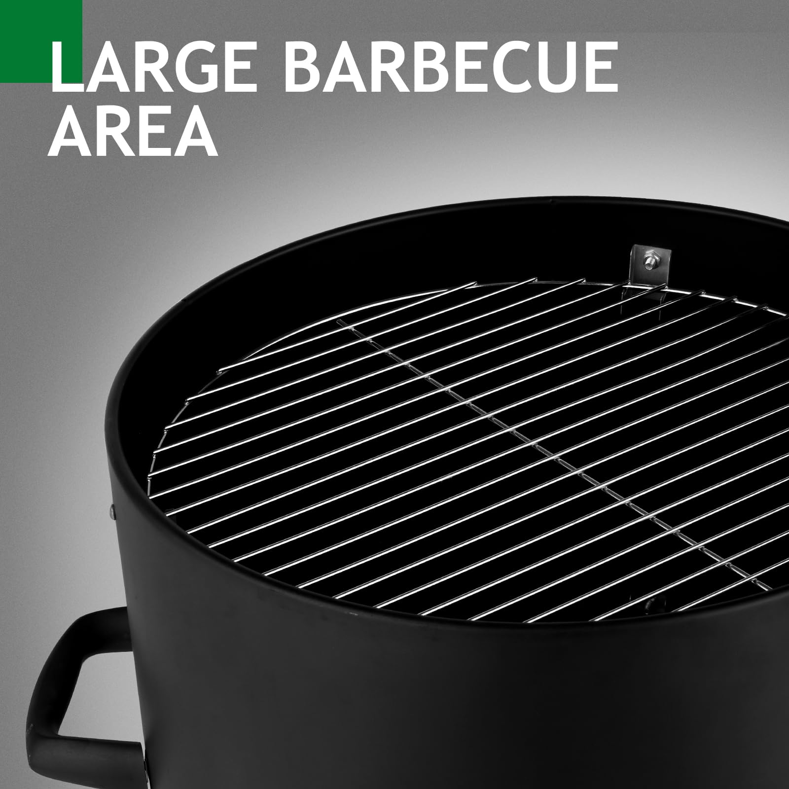 4-Tier 3-in-1 Vertical Charcoal Grill Outdoor BBQ Charcoal Smoker