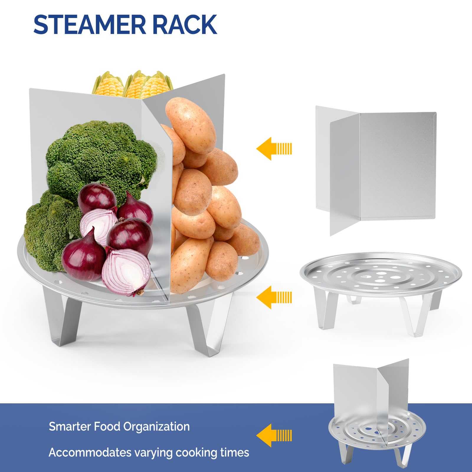 ROVSUN 20 QT Stainless Steel Tamale Steamer Pot