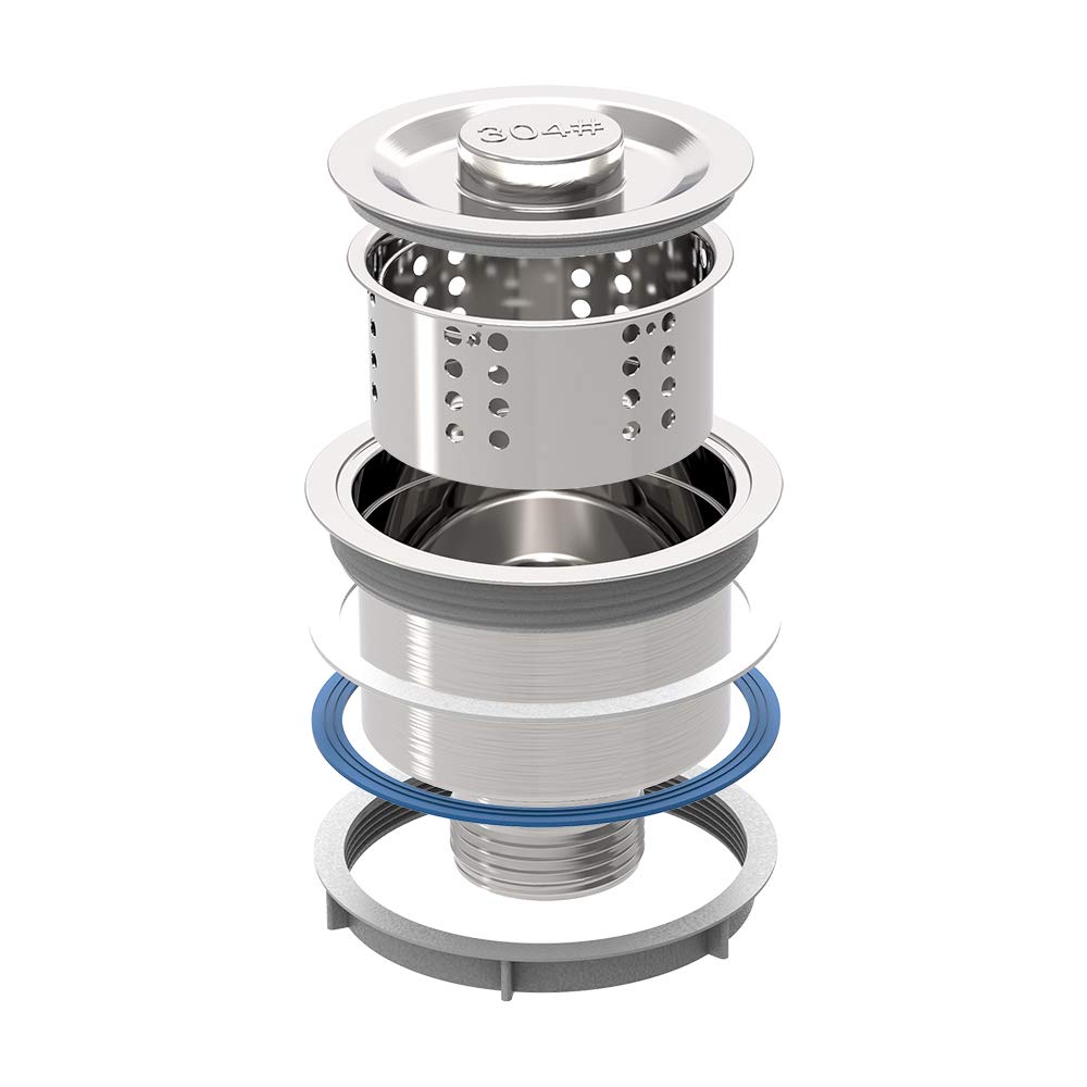 ROVSUN 25" x 22" Drop-in 304 Stainless Steel Sink Kitchen with Protector