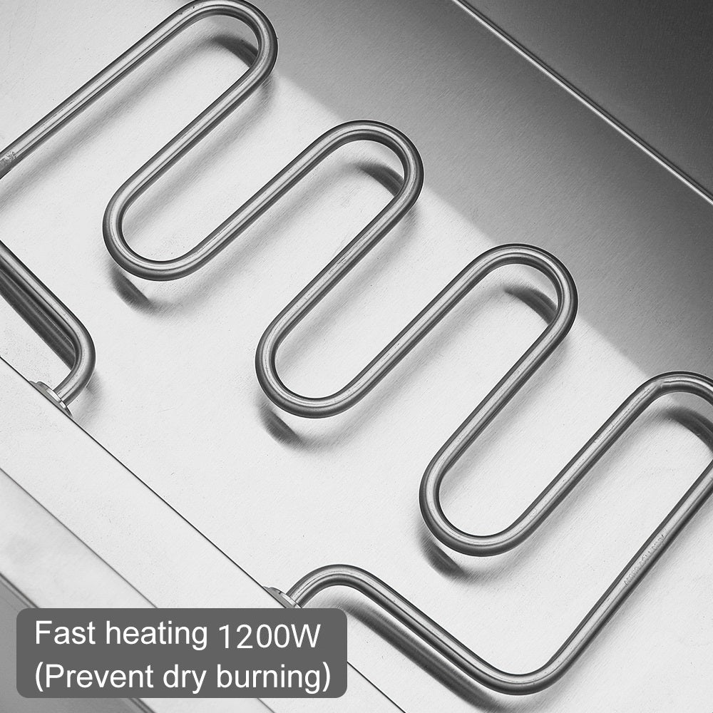 ROVSUN 42.3 QT 1200W 110V 4-Pan Electric Steam Table Food Warmer Countertop