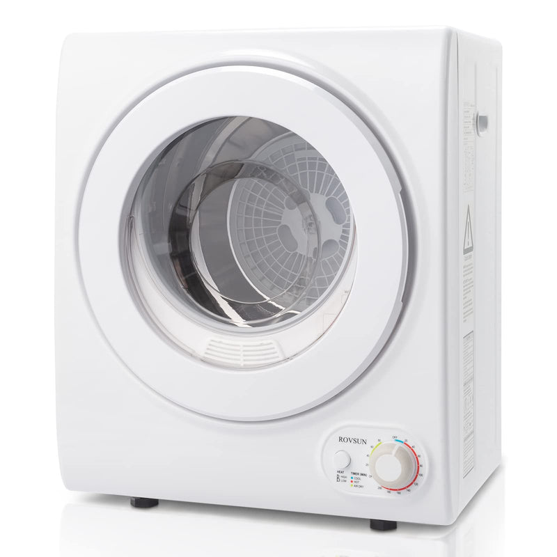 ROVSUN 5.5 LBS 850W 110V Tumble Dryer Machine with Classic Knob Control White