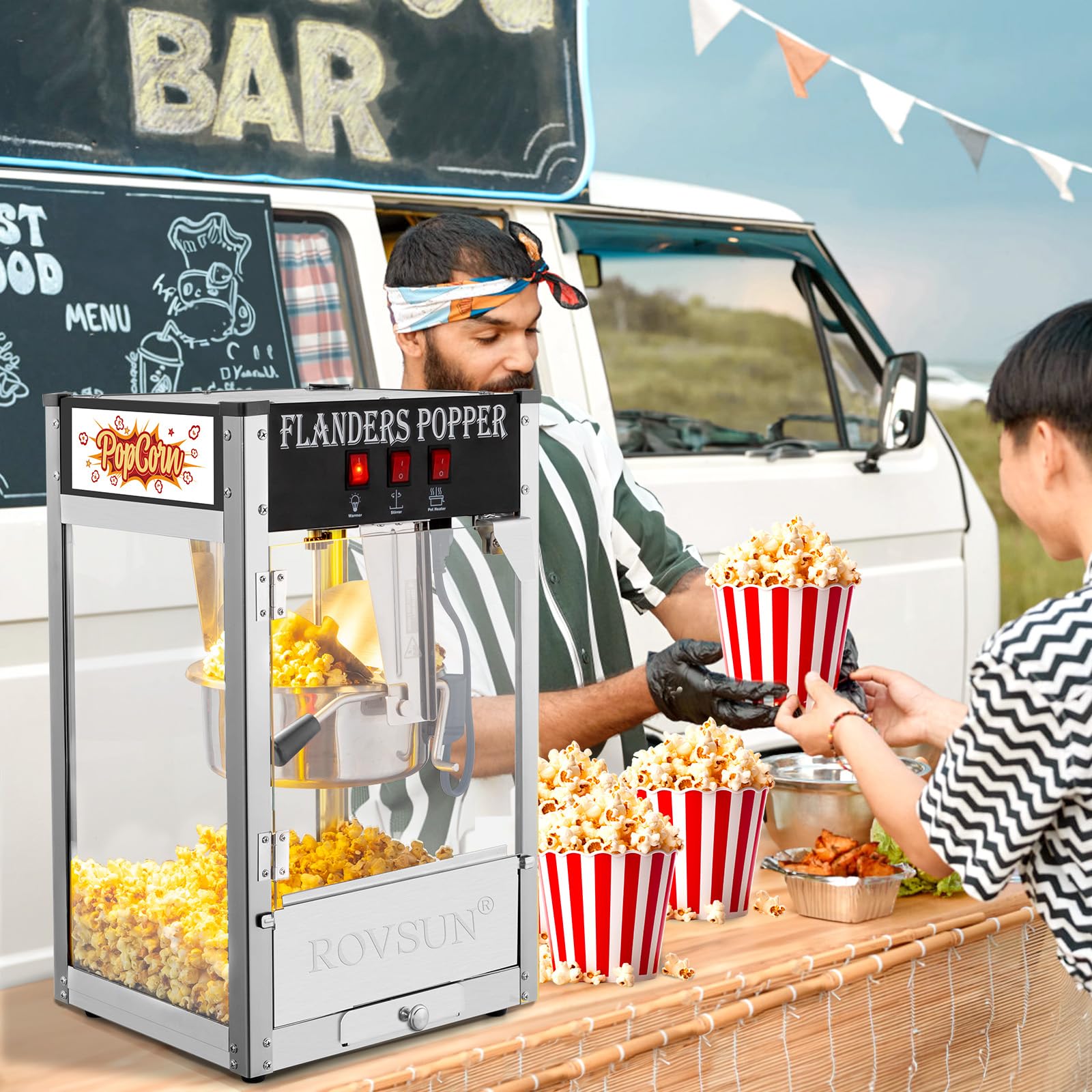 How to Clean ROVSUN Popcorn Machine？