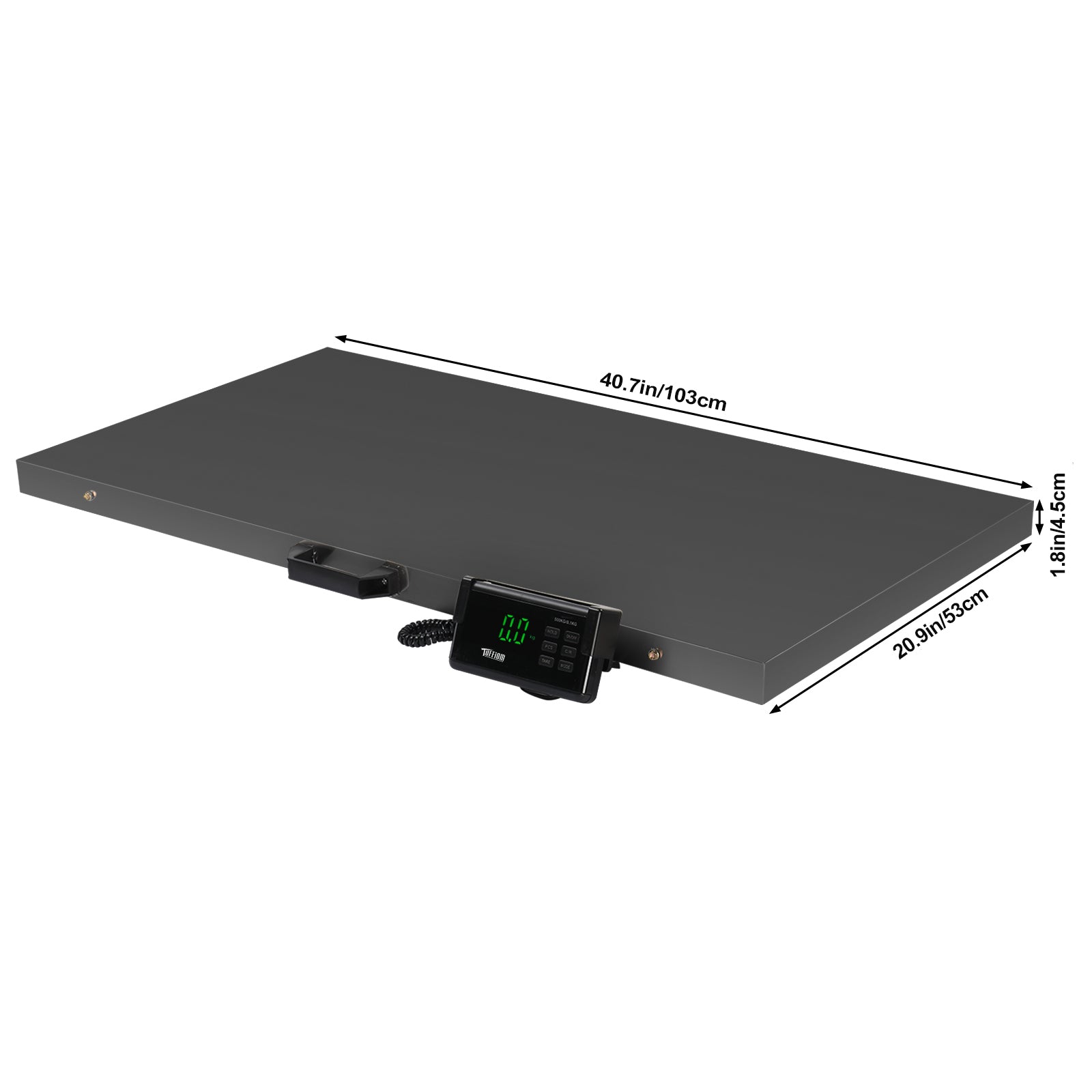 1100 LBS x 0.2 LBS Livestock Scale Electronic Platform Scale for Dog Goat Sheep Black