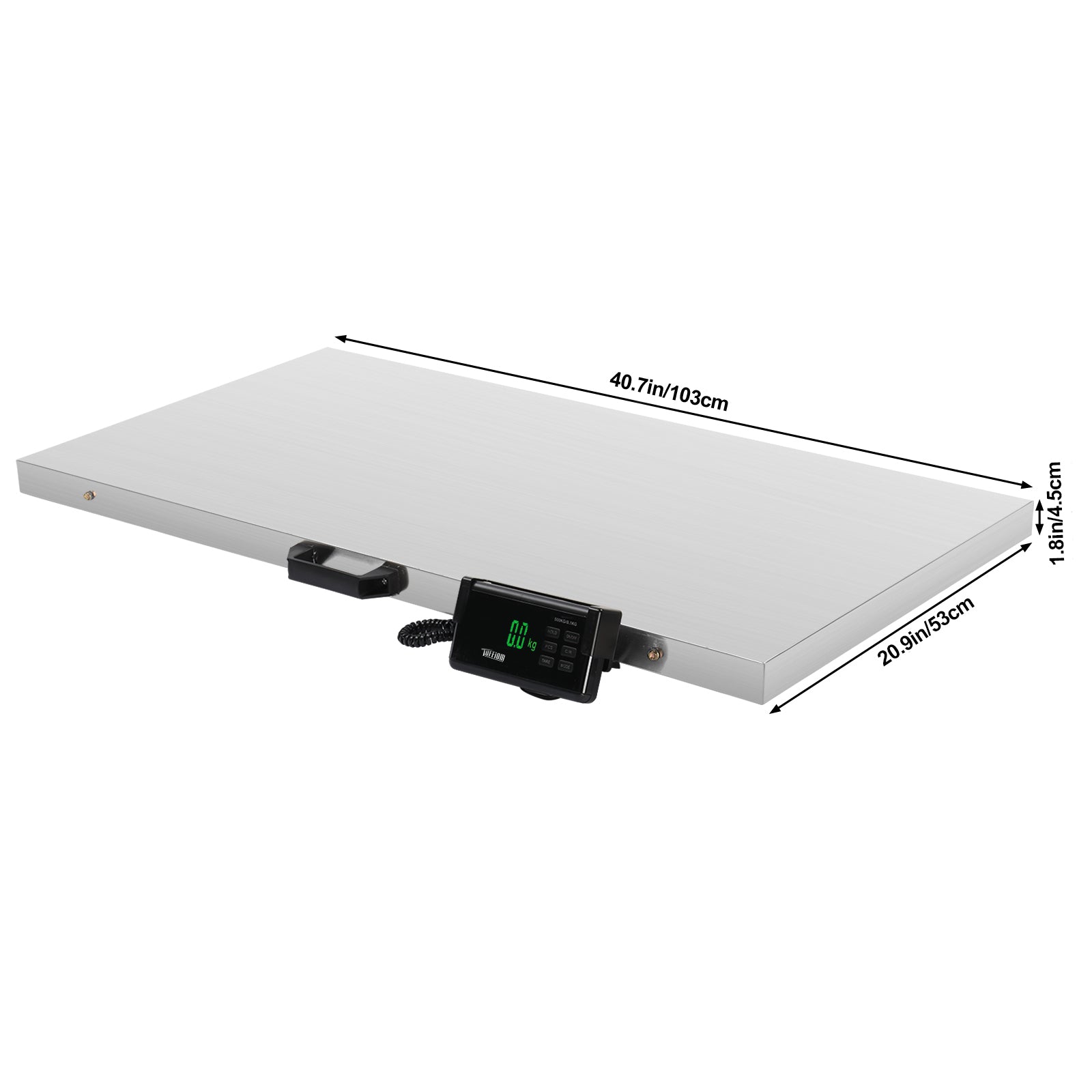1100 LBS x 0.2 LBS Livestock Scale Electronic Platform Scale for Dog Goat Sheep Silver