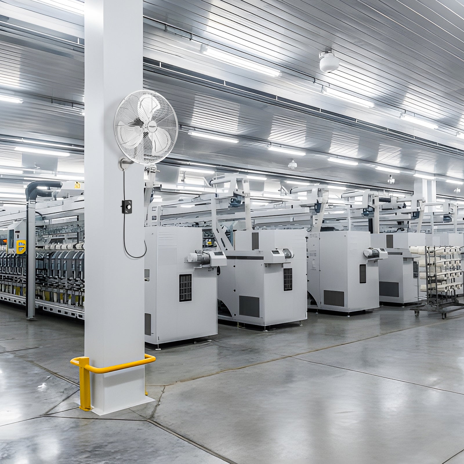 ROVSUN 18" 100W 110V Industrial Wall Mounted Fan for Garage, Gym