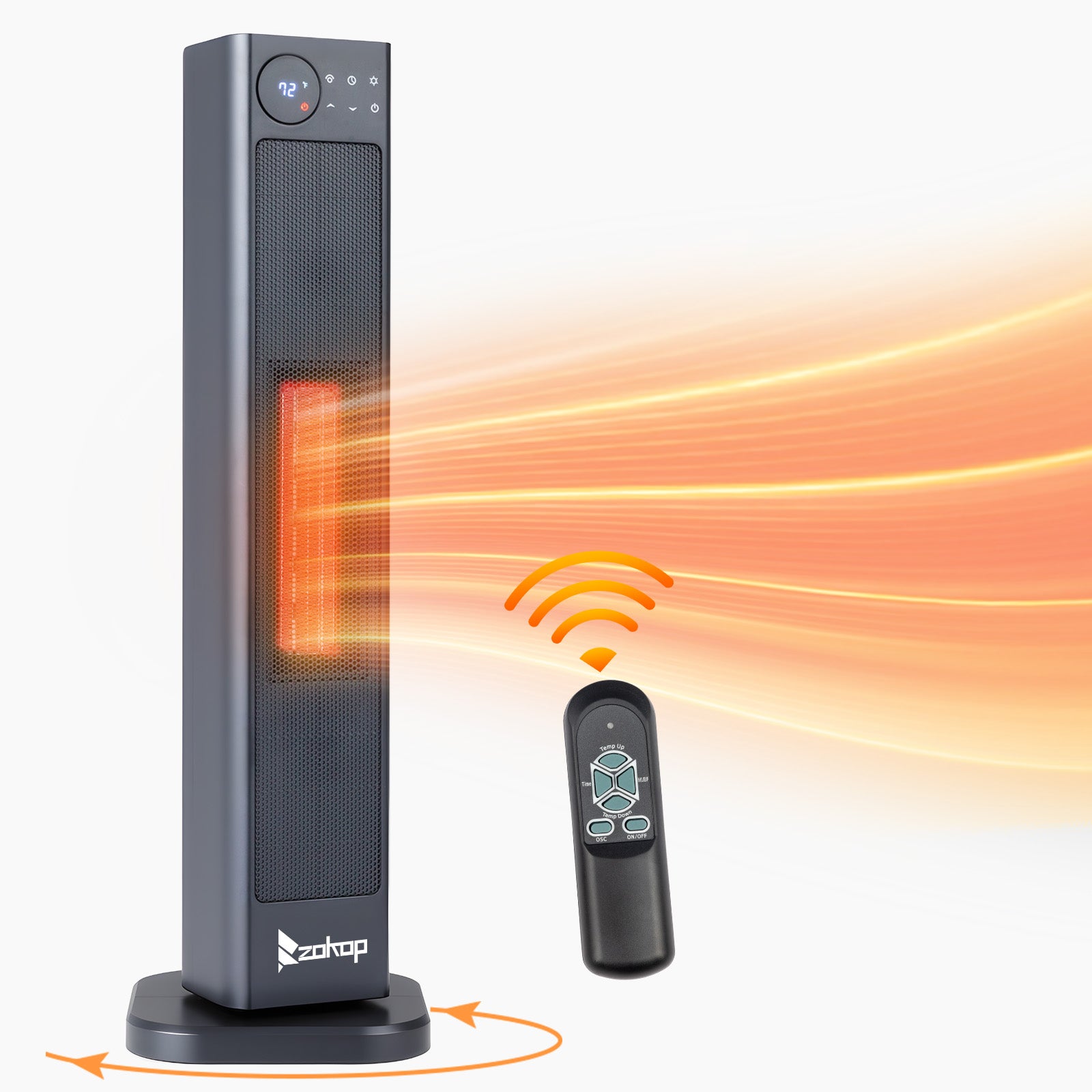 ROVSUN 30" High 1,500W 120V Electric Tower Heater