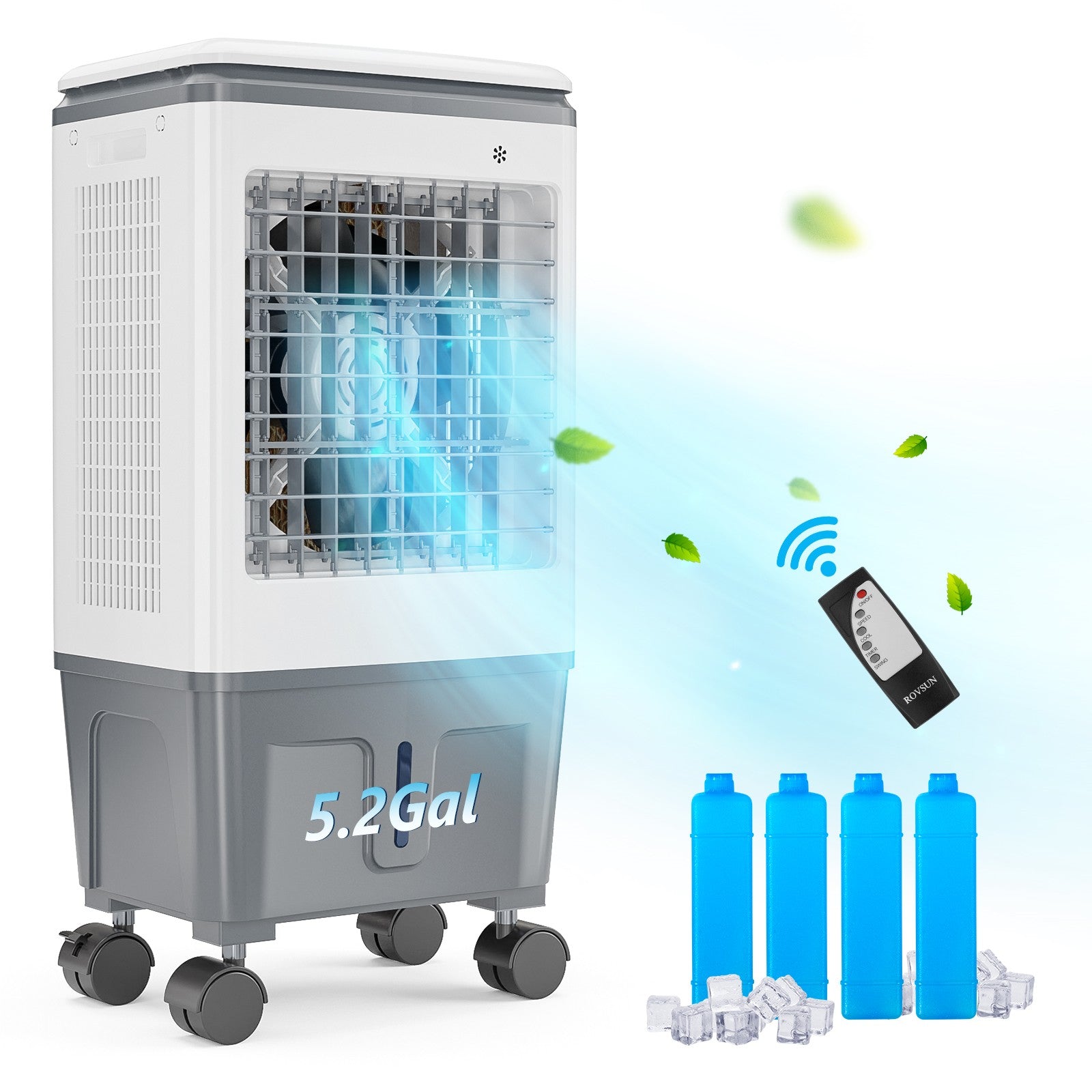 ROVSUN 5.2 Gal Portable Evaporative Air Cooler with Remote Control