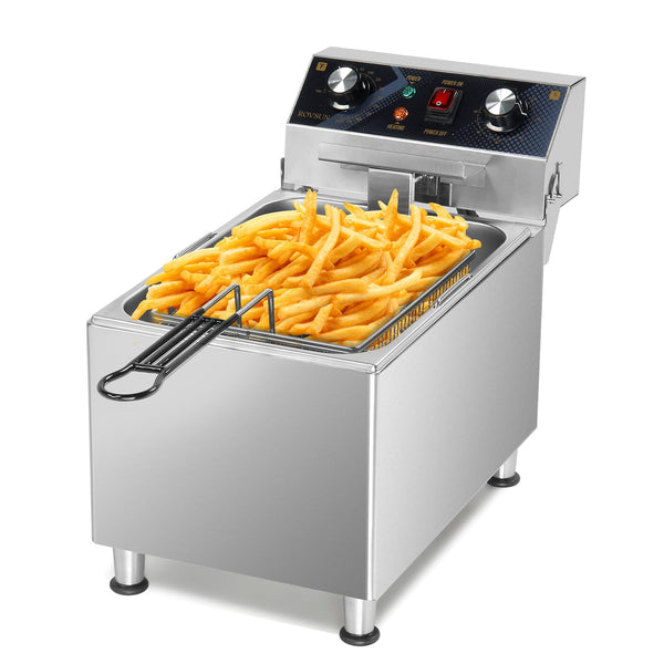 ROVSUN 18 QT Single Tank Electric Deep Fryer with Timer