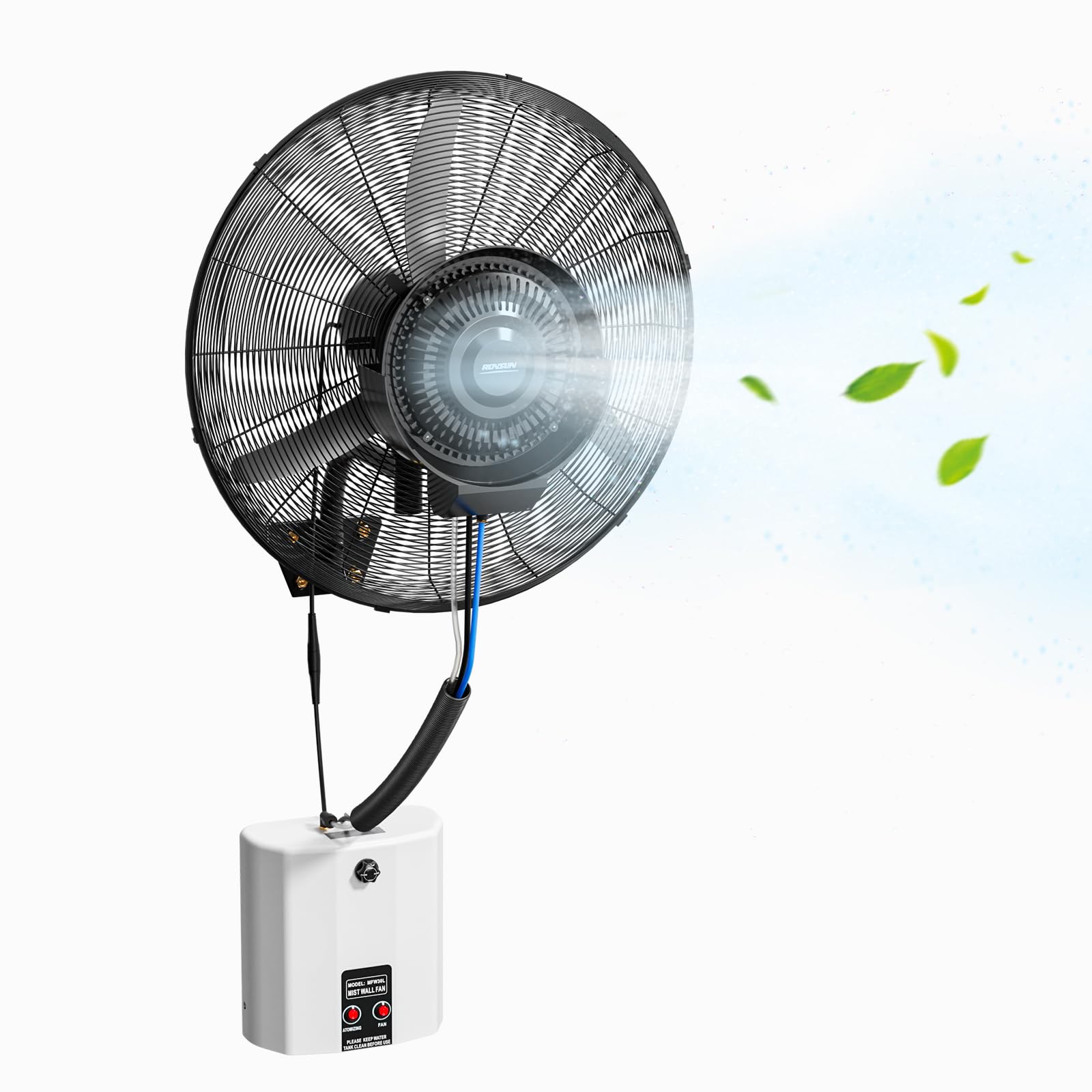 ROVSUN 20" 102W 110V Wall Mount Misting Fan