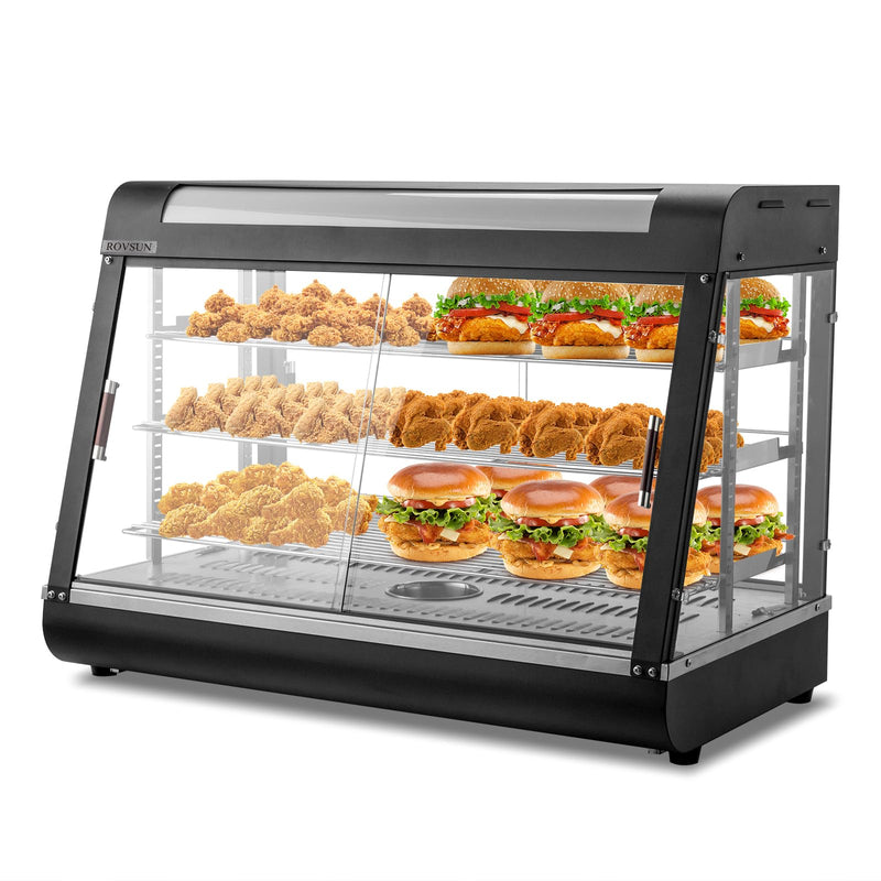 ROVSUN 3-Tier 35Inch 1500W 110V Commercial Food Warmer Display Countertop with LED Lighting