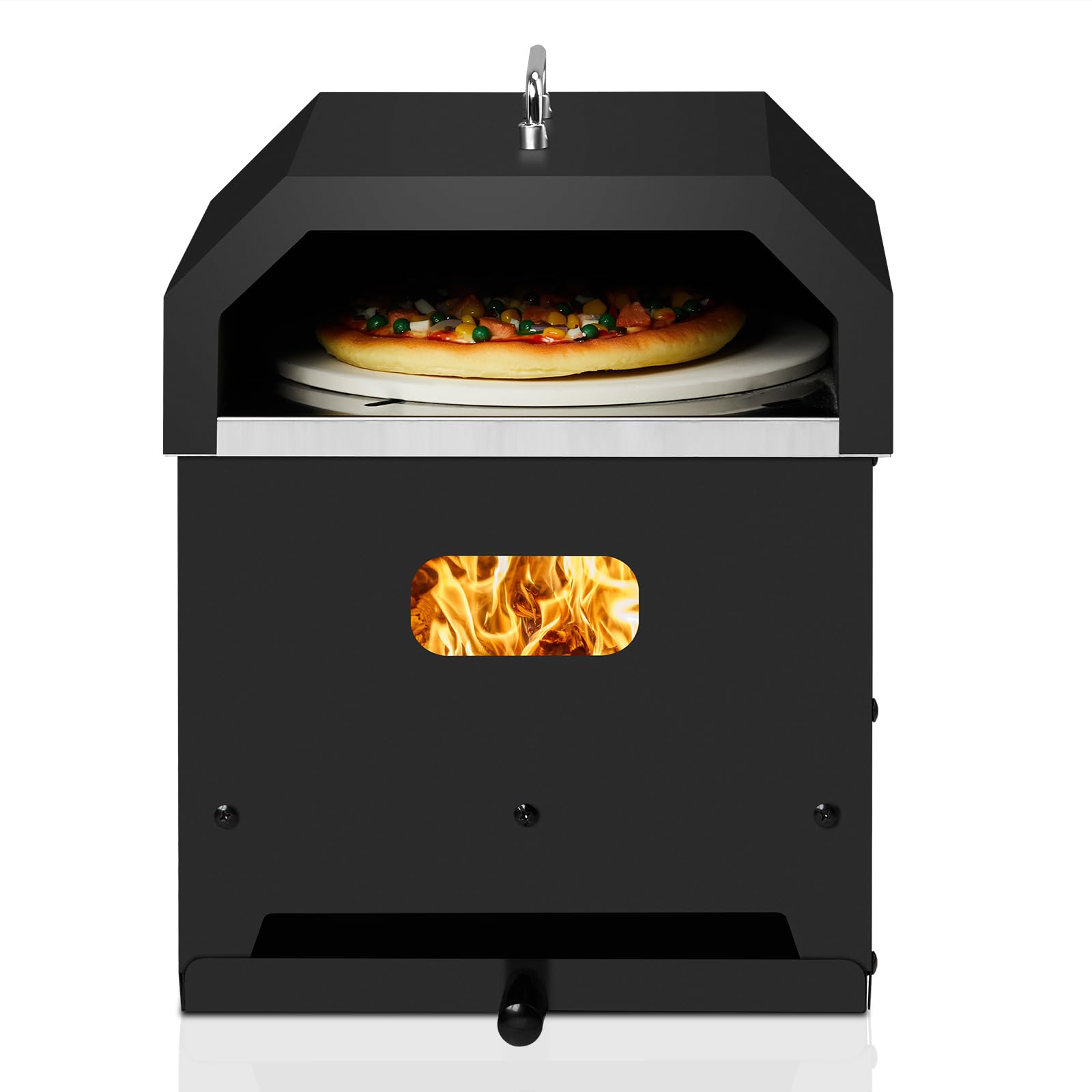 ROVSUN 4-in-1 12" Pizza Oven Included Pizza Stone