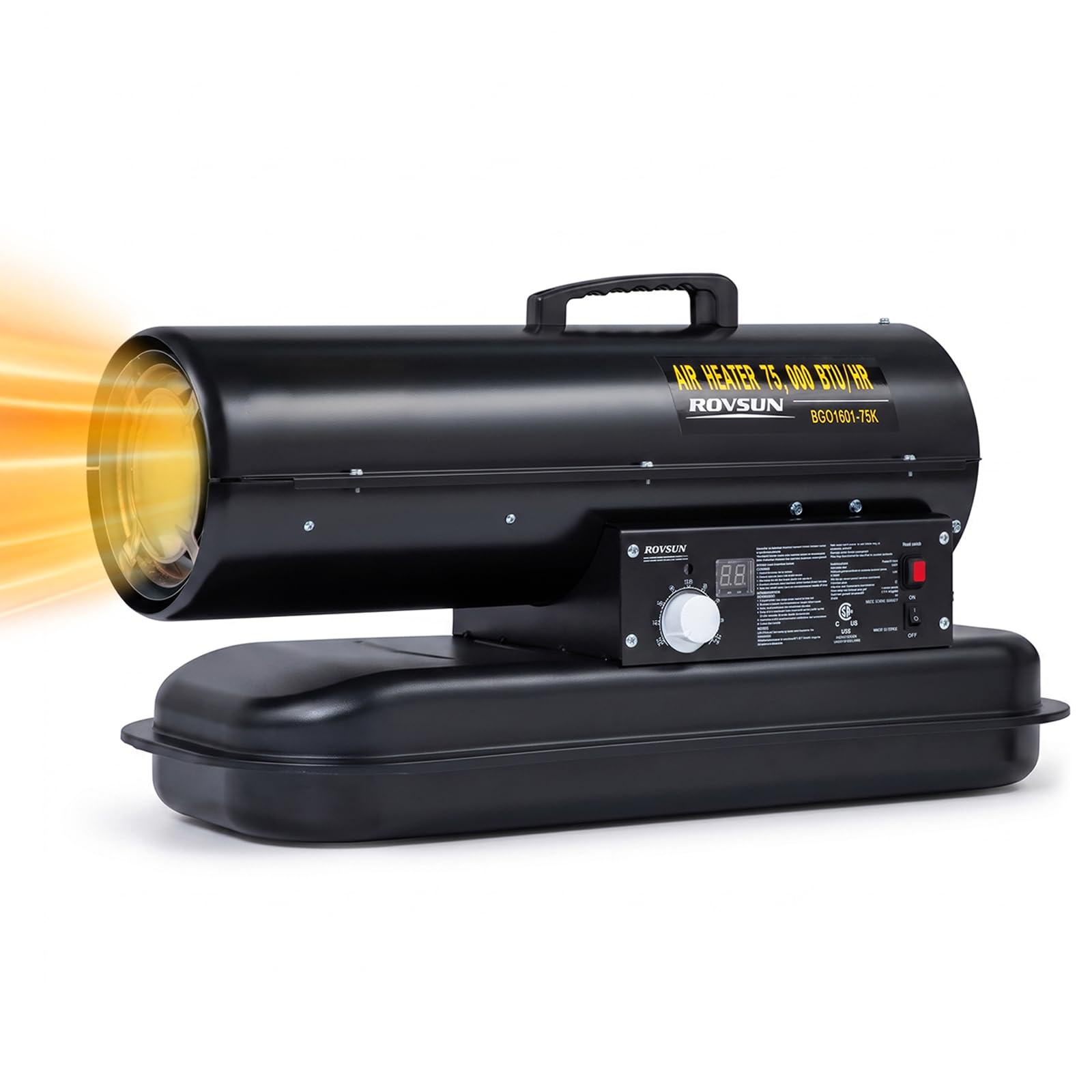 ROVSUN 75000 BTU Kerosene Forced Air Heater Portable Torpedo Diesel Space Heater