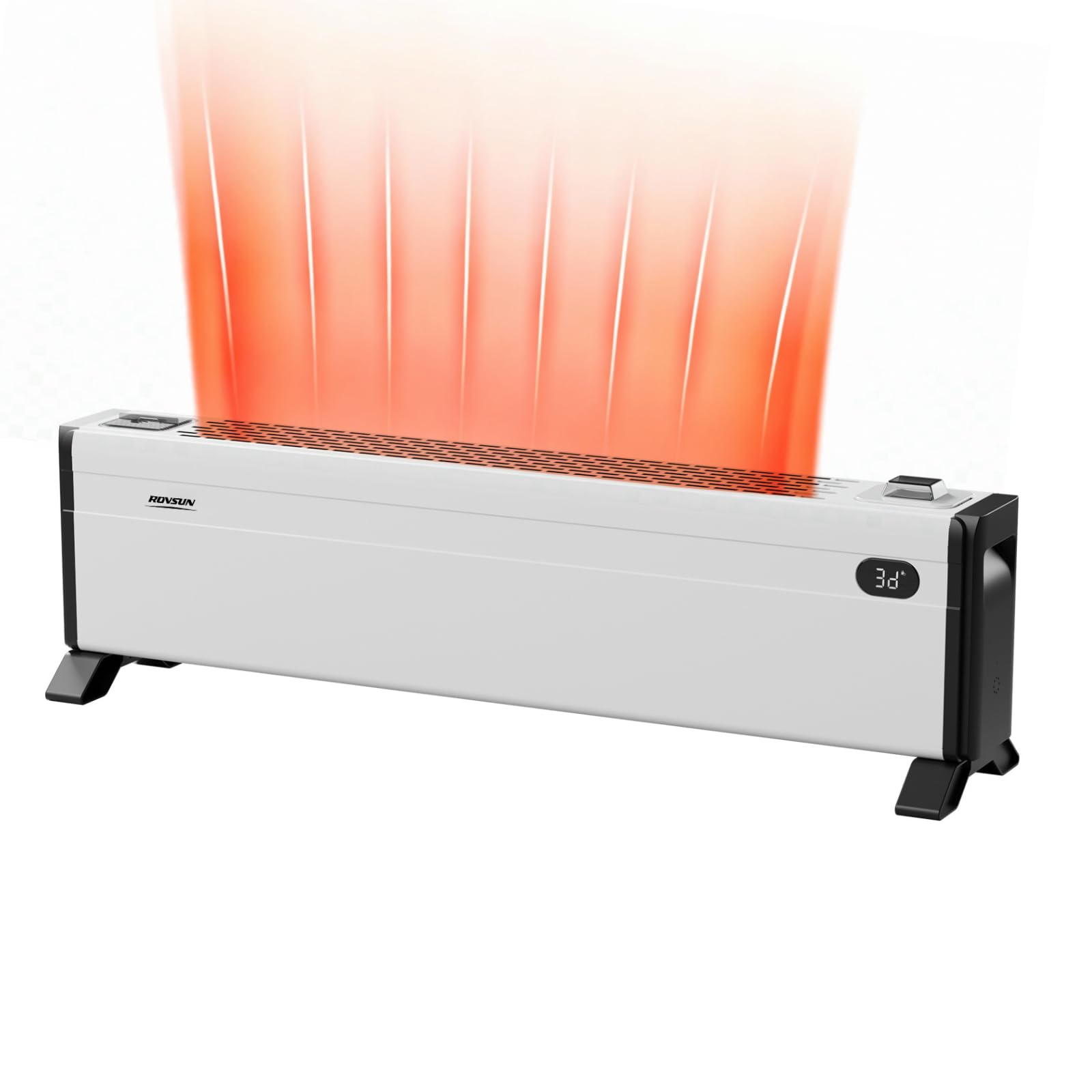 ROVSUN 32" Wide 1,500W 120V Electric Baseboard Heater with Knob Control
