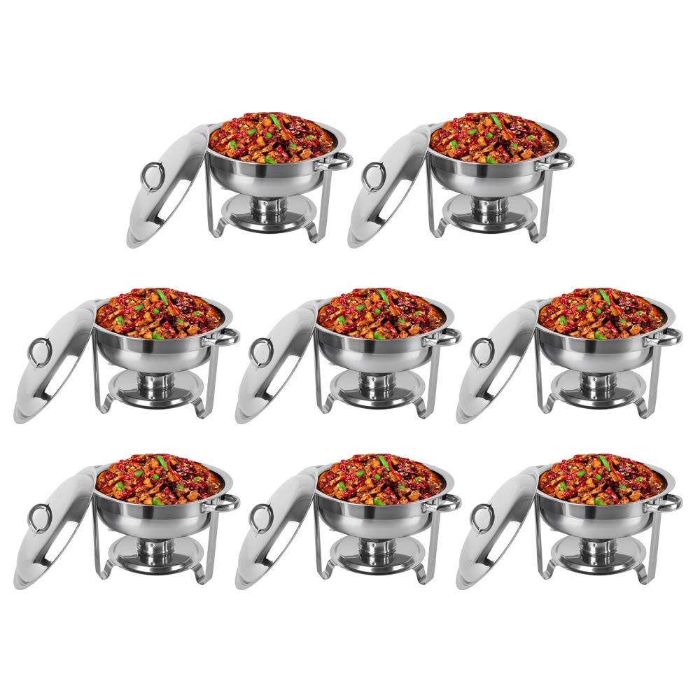 ROVSUN 5 QT Stainless Steel Round Chafing Dish Set