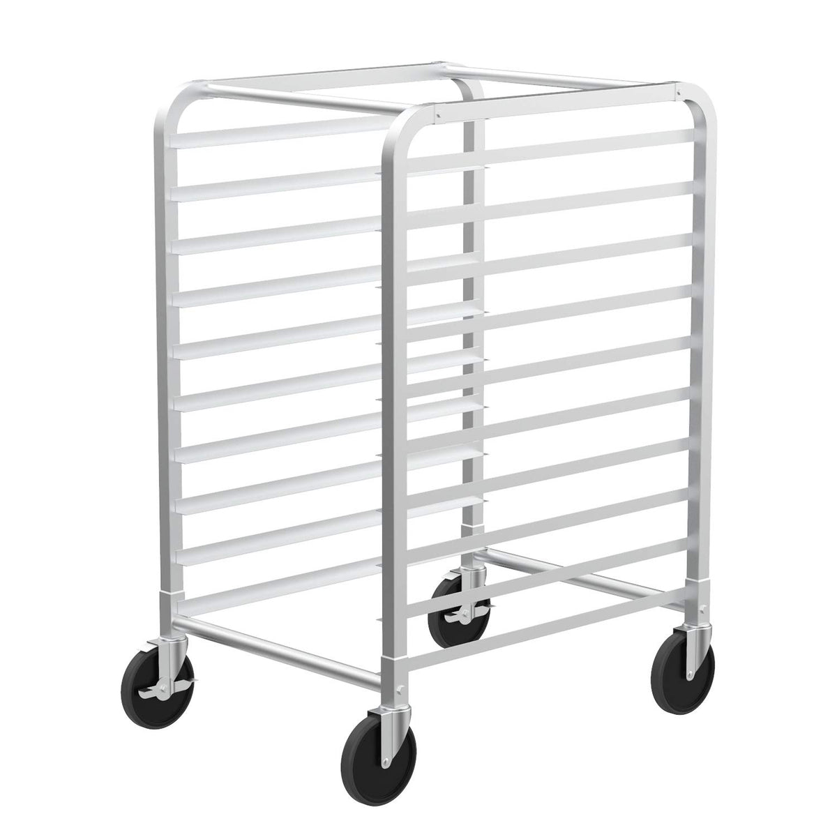 ROVSUN 10-Tier Bakery Rack Stainless Steel 26 Inches Wide Bun Pan Shee