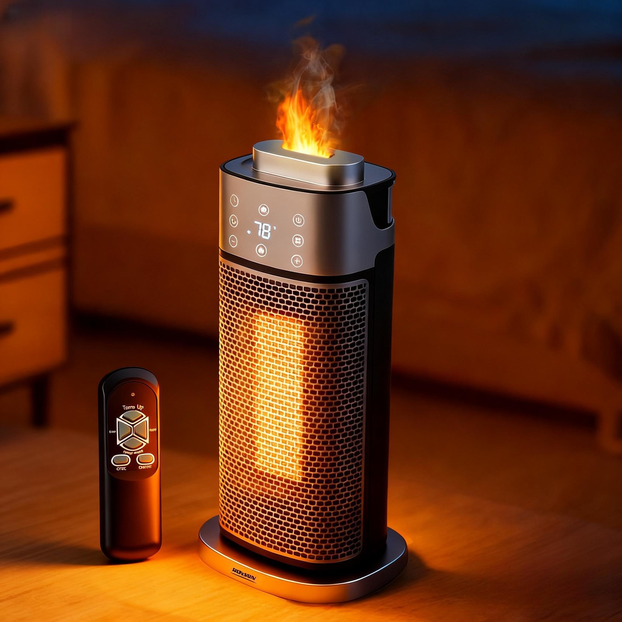 ROVSUN 16" High 1,500W 120V Electric Tower Heater