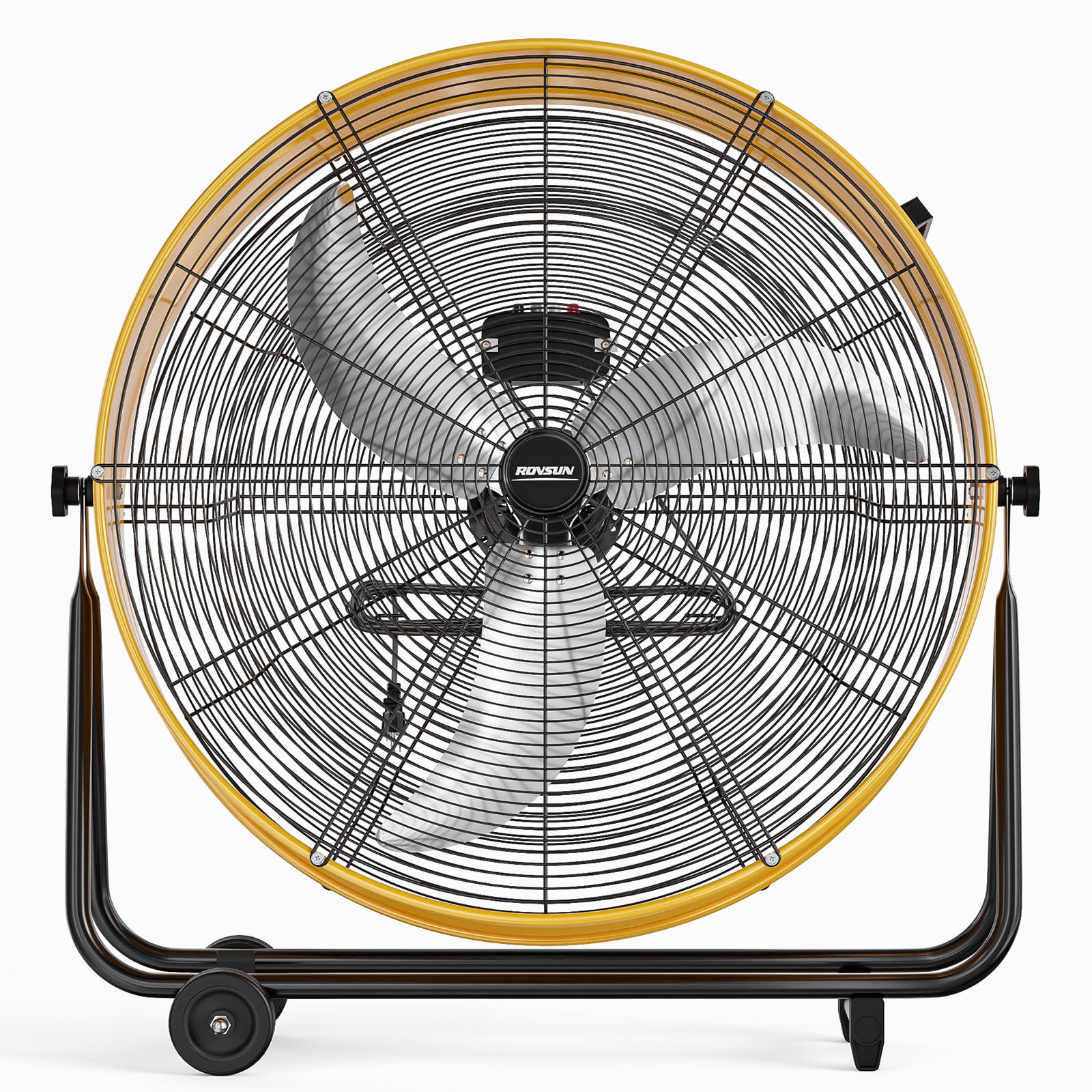 ROVSUN 30" 230W 110V Yellow Drum Fan