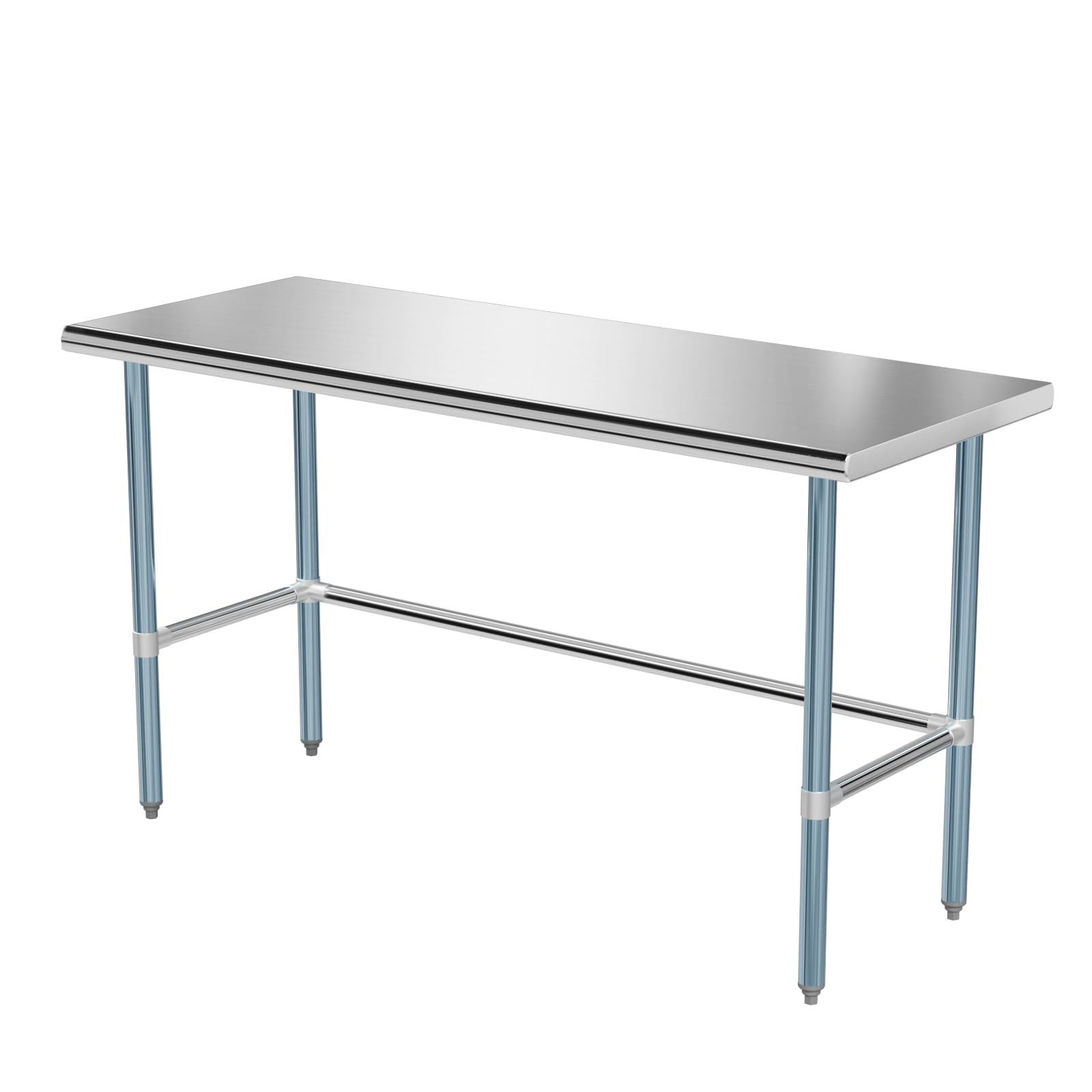 ROVSUN 60" x 24" Open Base Stainless Steel Work Table