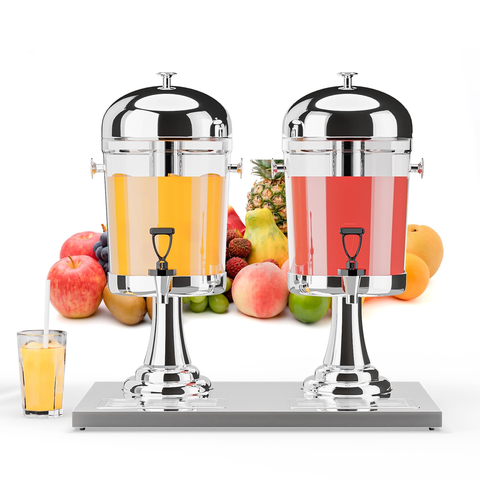 ROVSUN 4.4 Gallon Juice Beverage Dispenser with Ice Container