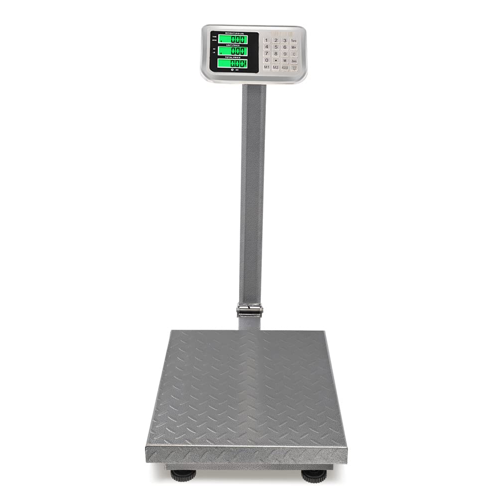 661 LBS Weight Electronic Platform Scale for Retail Super Market Grocery Stores Grey