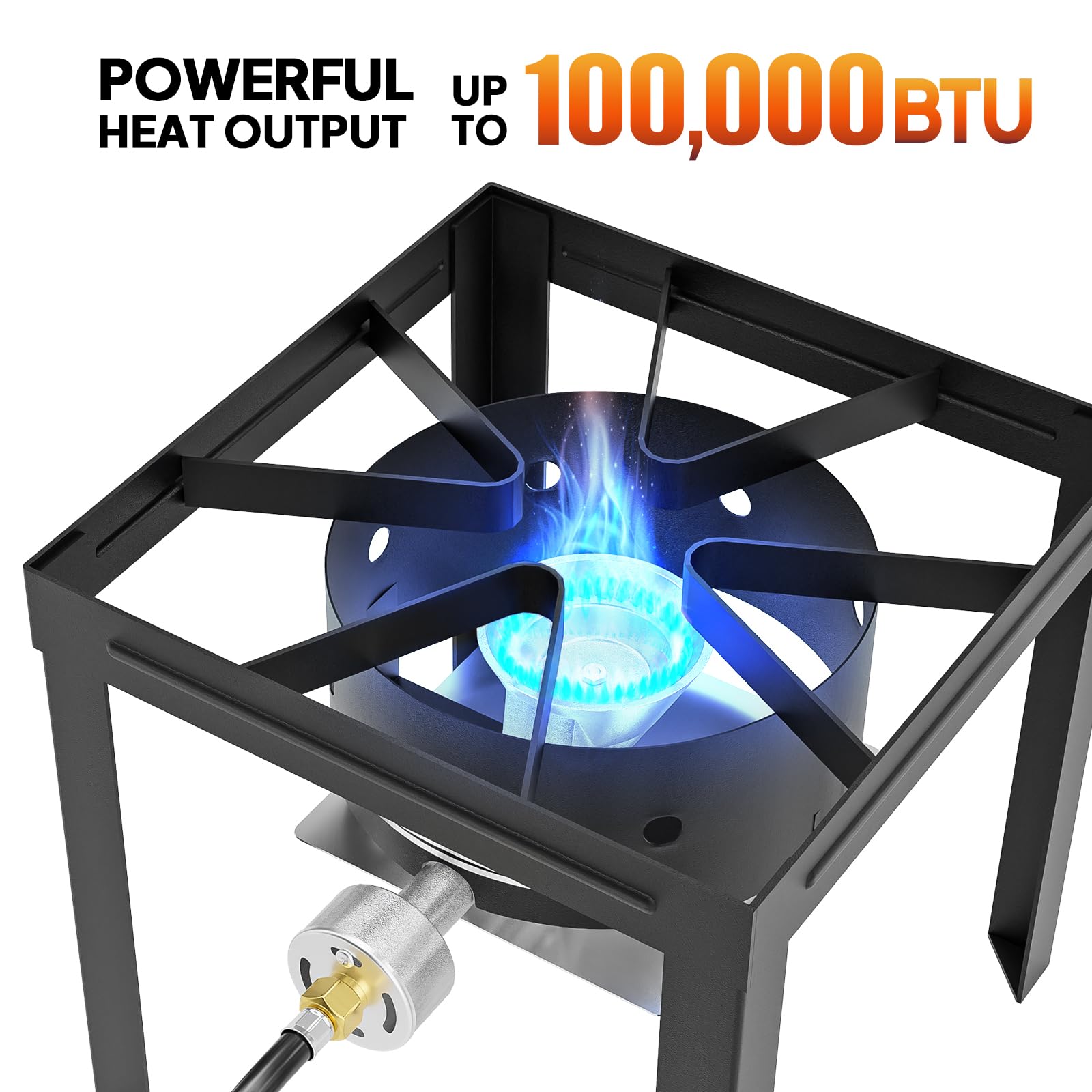 ROVSUN Single Burner 100,000 BTU Outdoor Propane Stove with