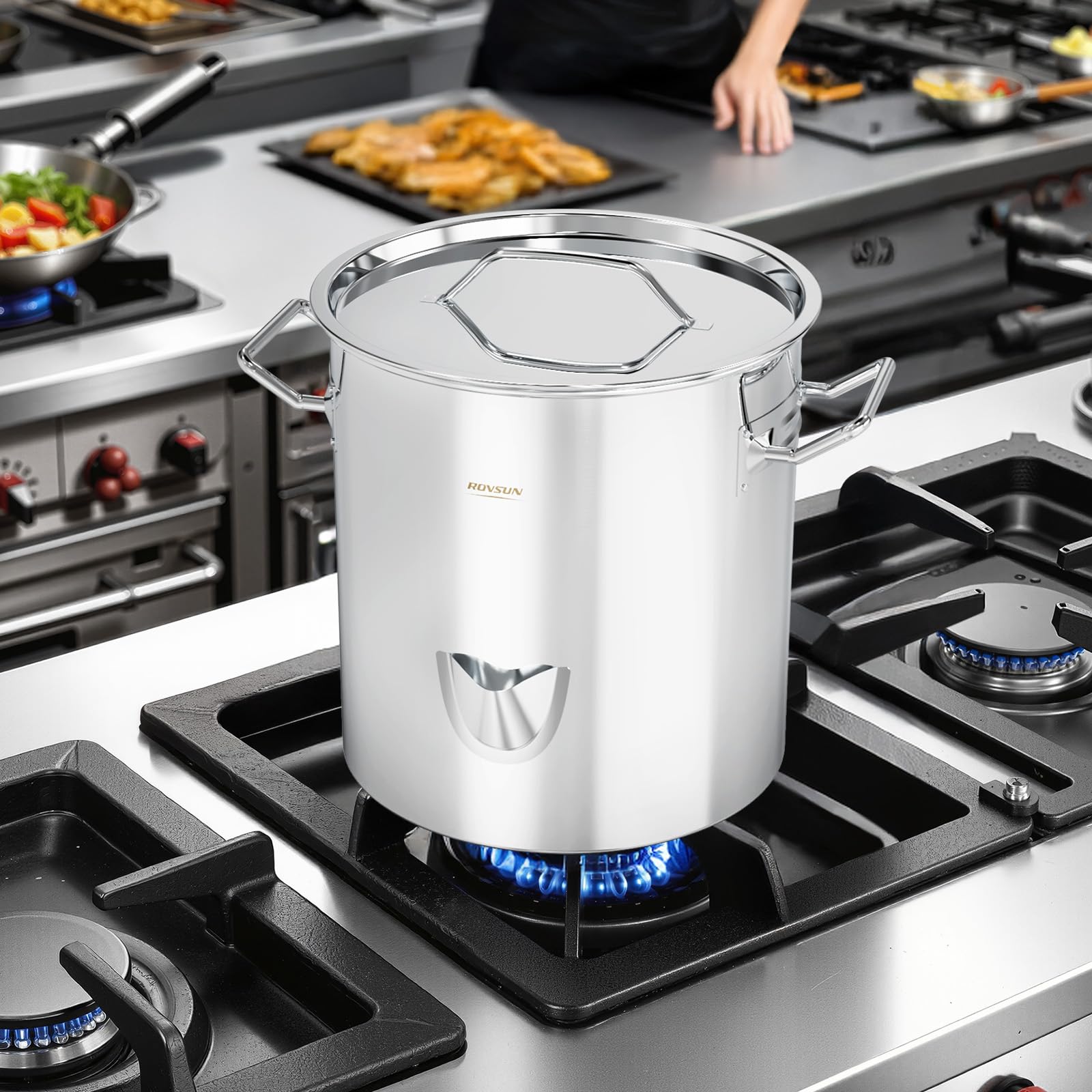 ROVSUN 20 QT Stainless Steel Tamale Steamer Pot