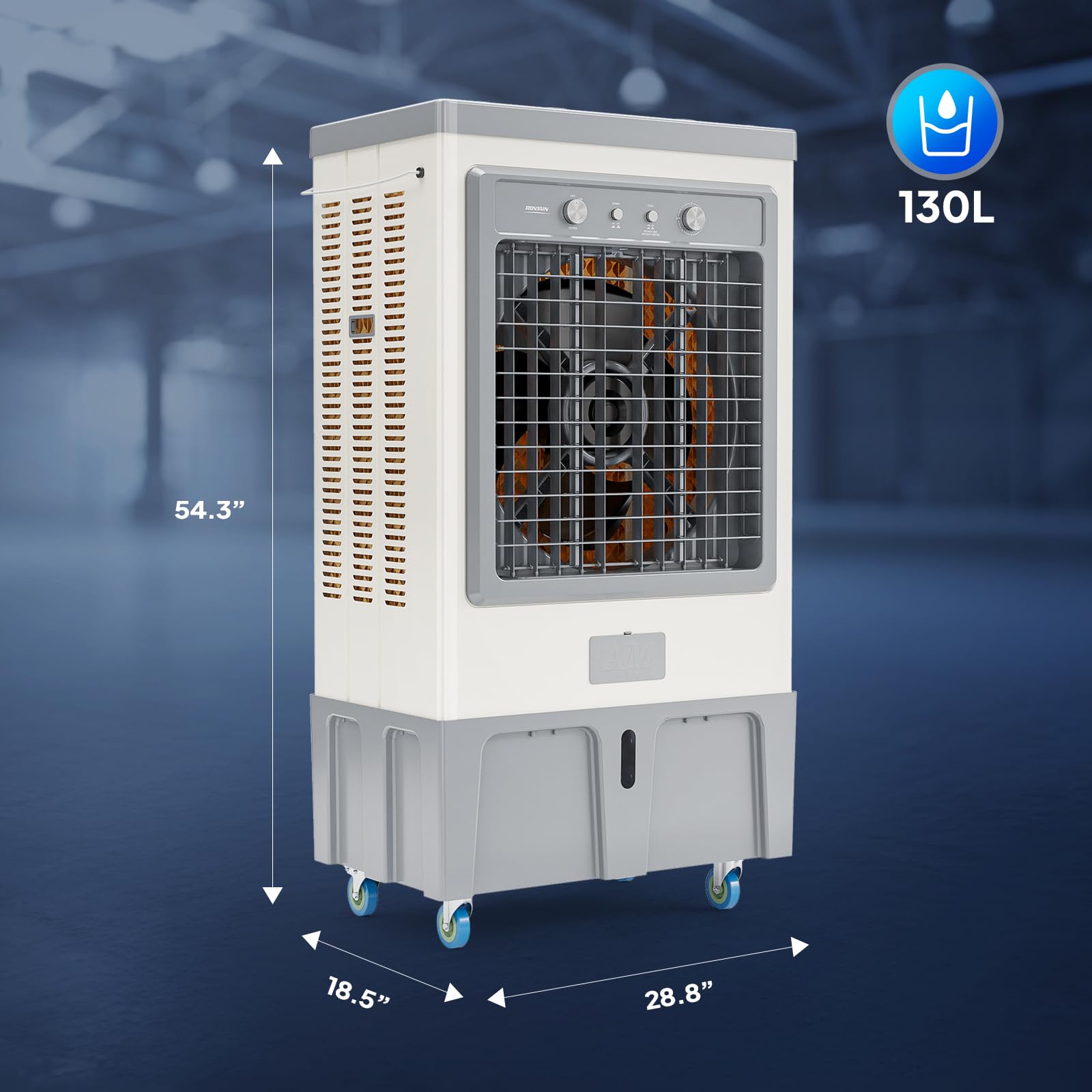 ROVSUN 34.3 Gal Portable Evaporative Air Cooler with Remote Control