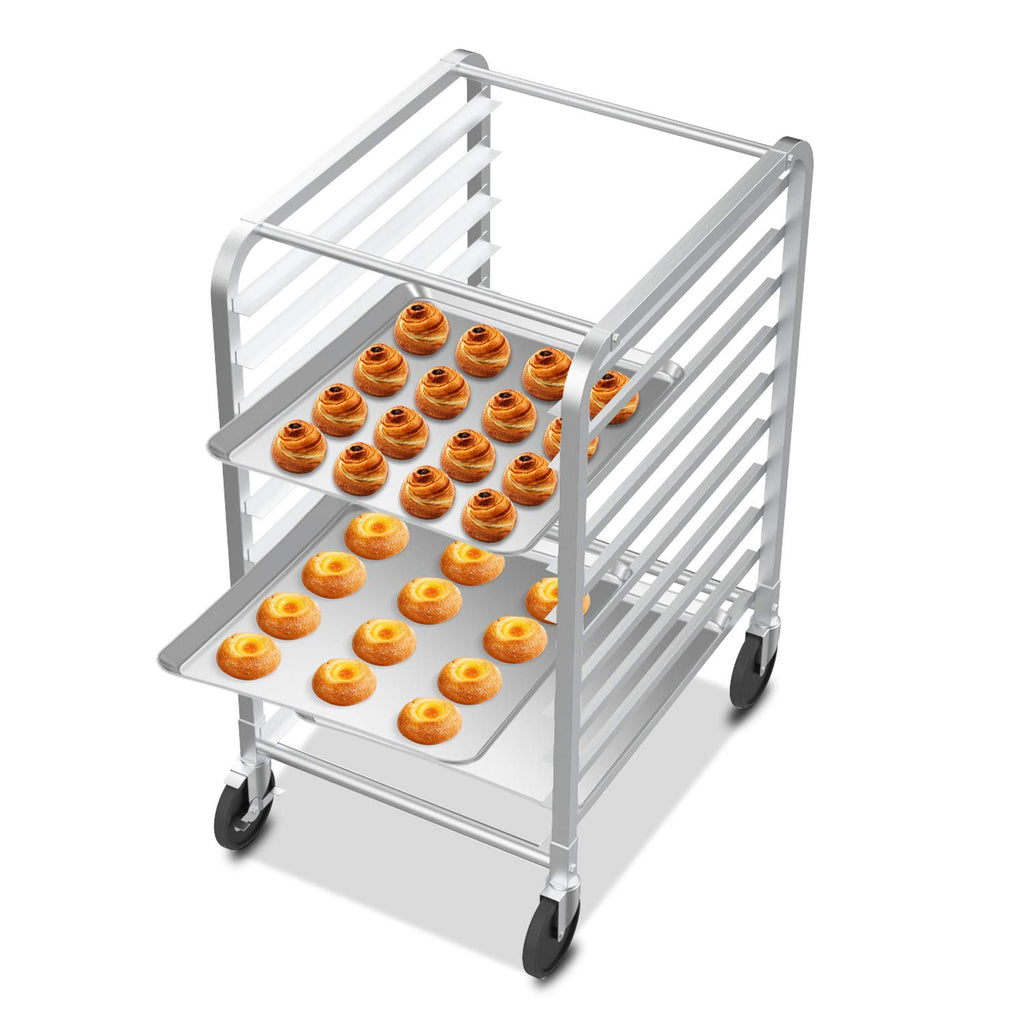 Bread Rack Ss ROVSUN 10-Tier Bakery Rack Stainless Steel 26 Inches Wide Bun Pan Shee