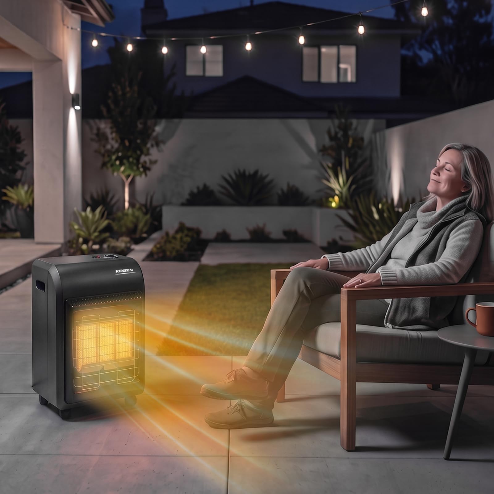 ROVSUN 18000 BTU Propane Heater Radiant with Regulator & Hose