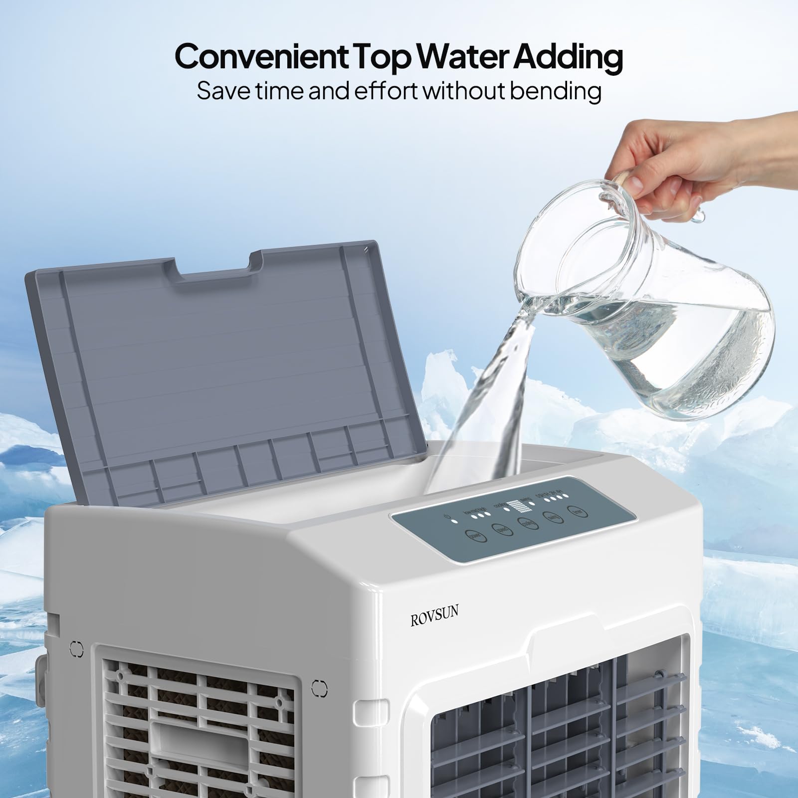 ROVSUN 10.5 Gal Portable Evaporative Air Cooler with Remote Control