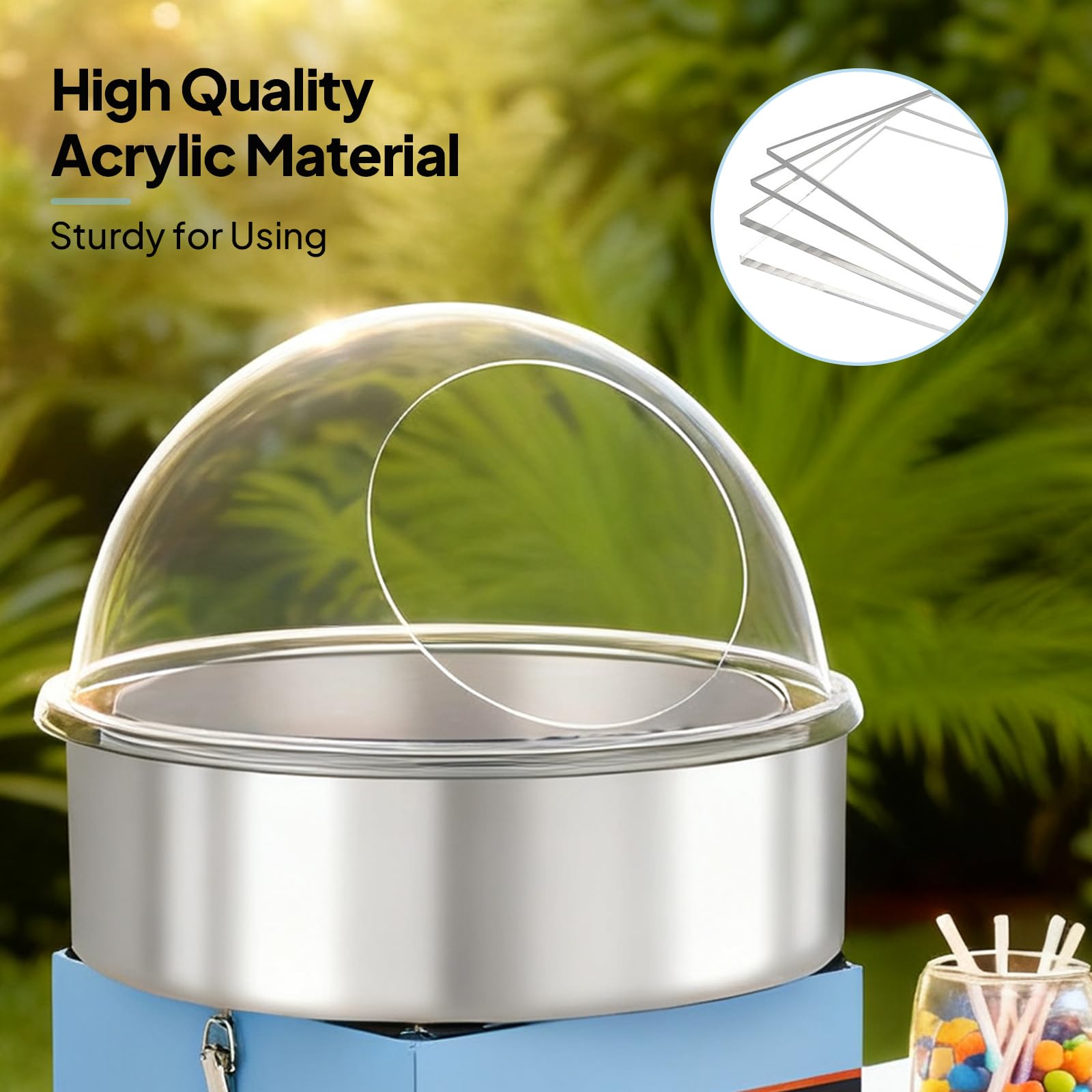 ROVSUN 15 Inch Cotton Candy Machine Cover