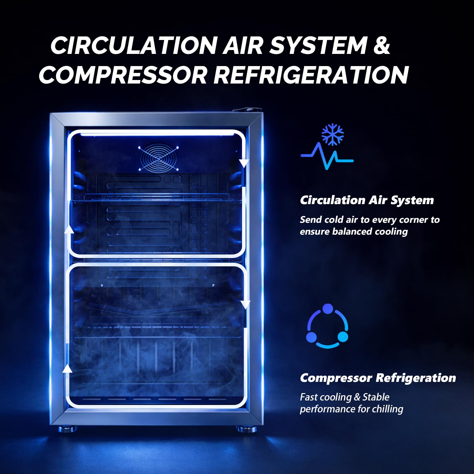ROVSUN 105 Cans 18" Wide Beverage Refrigerator Cooler