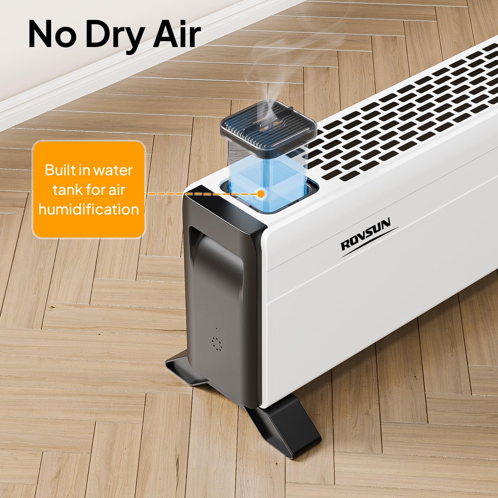 ROVSUN 32" Wide 1,500W 120V Electric Baseboard Heater with Remote Control