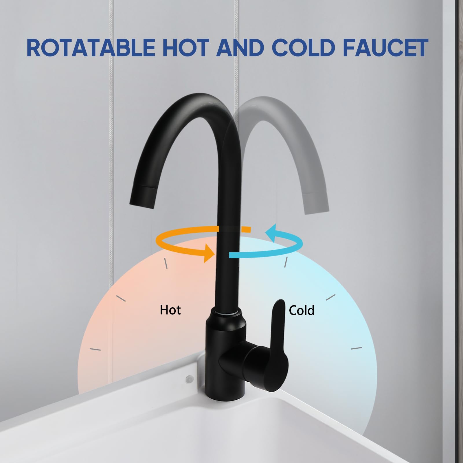 ROVSUN 20" x 17" Plastic Wall-Mounted Utility Sink with Wall Bracket White