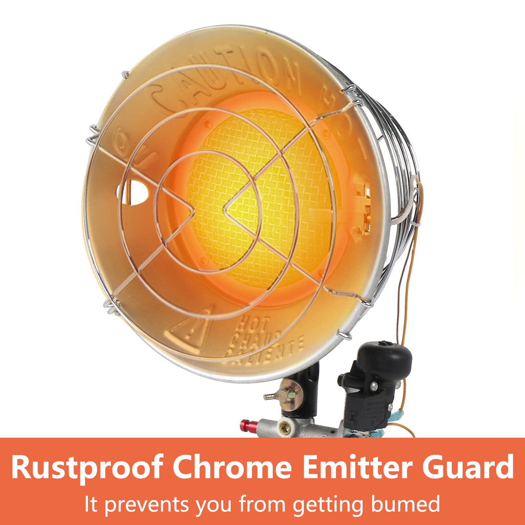 Rovsun 15000 BTU Propane Tank Top Heater Portable Infrared Tipover Sw