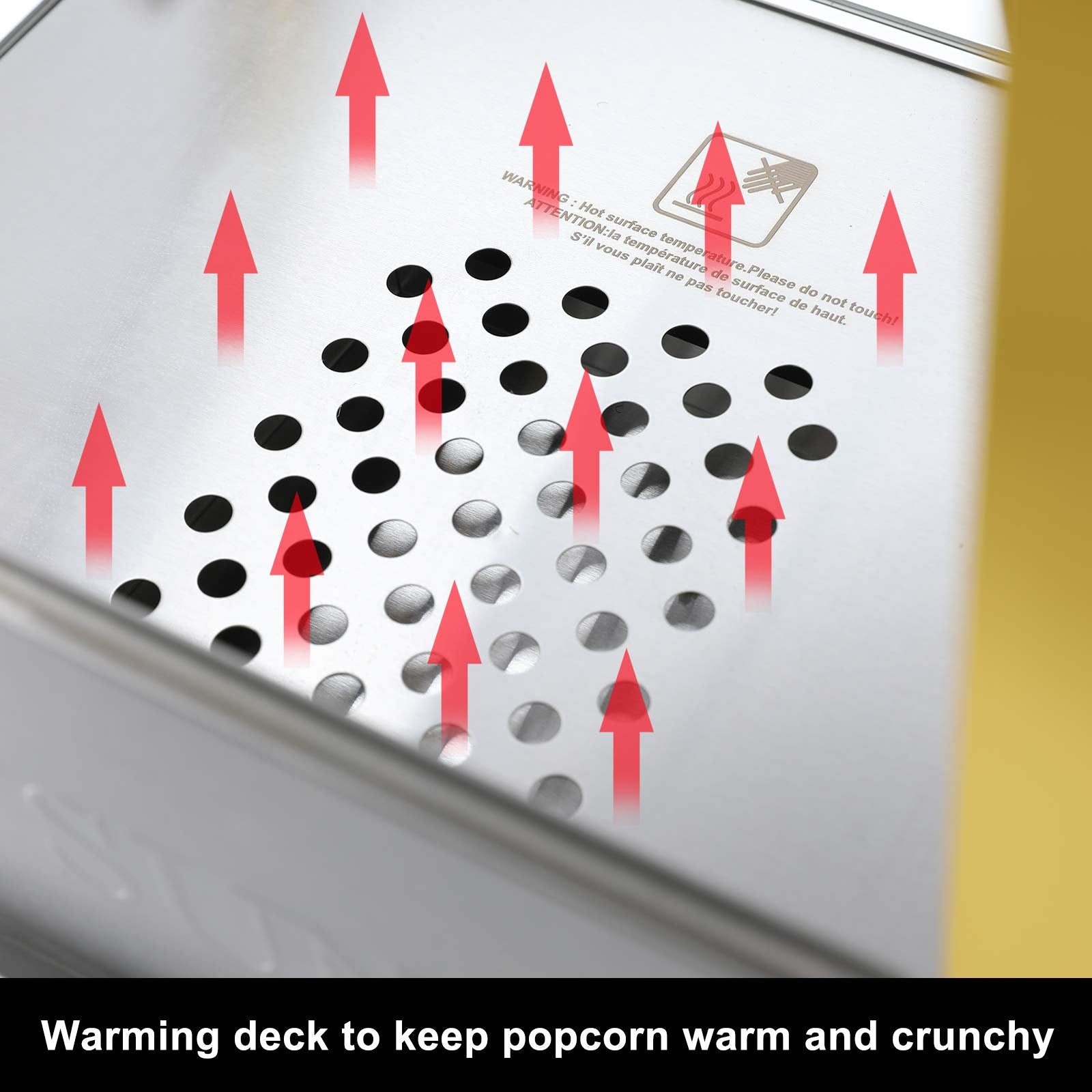 ROVSUN 8 oz. Kettle 850W 120V Popcorn Machine Maker Countertop Red