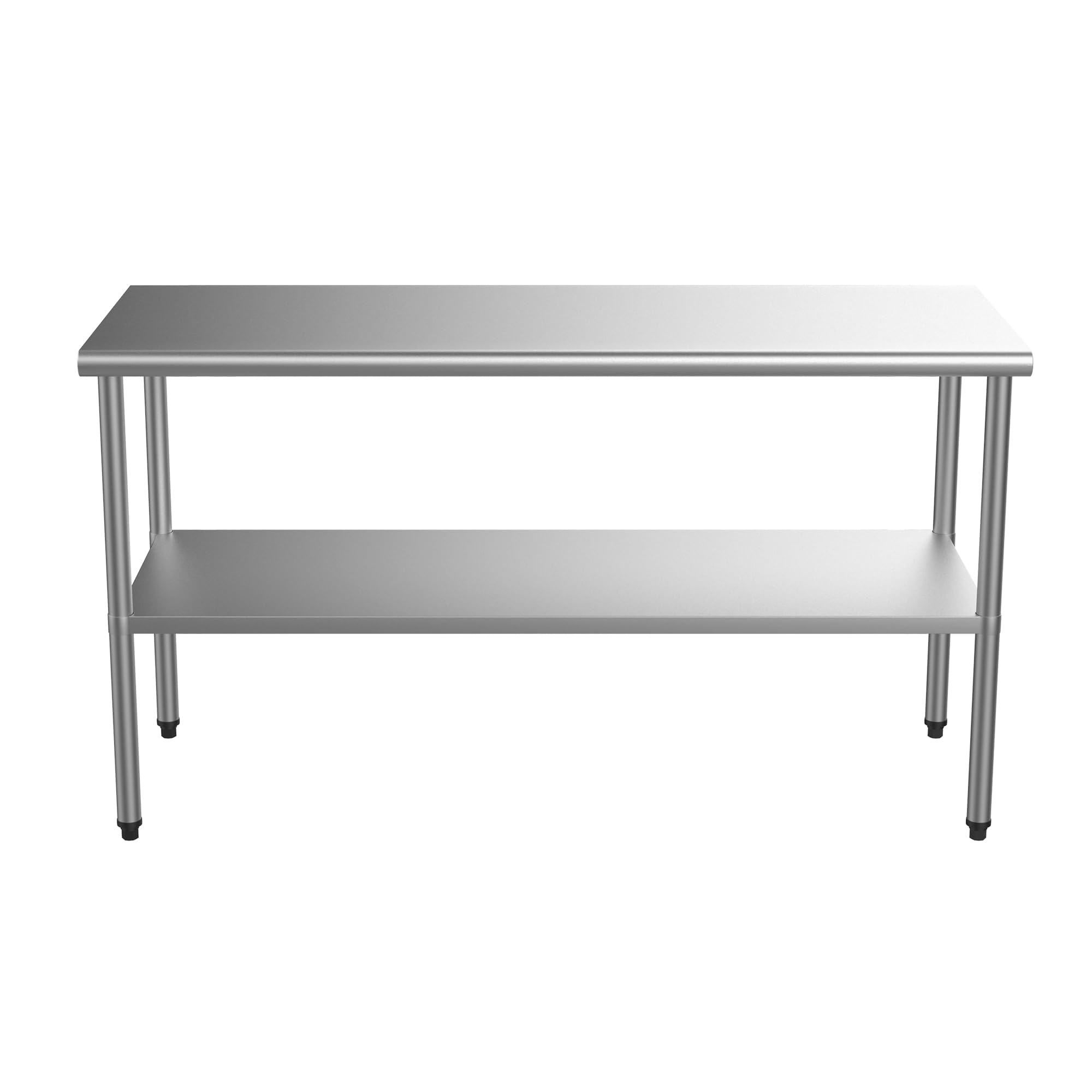 ROVSUN 60" x 24" Stainless Steel Table with Undershelf
