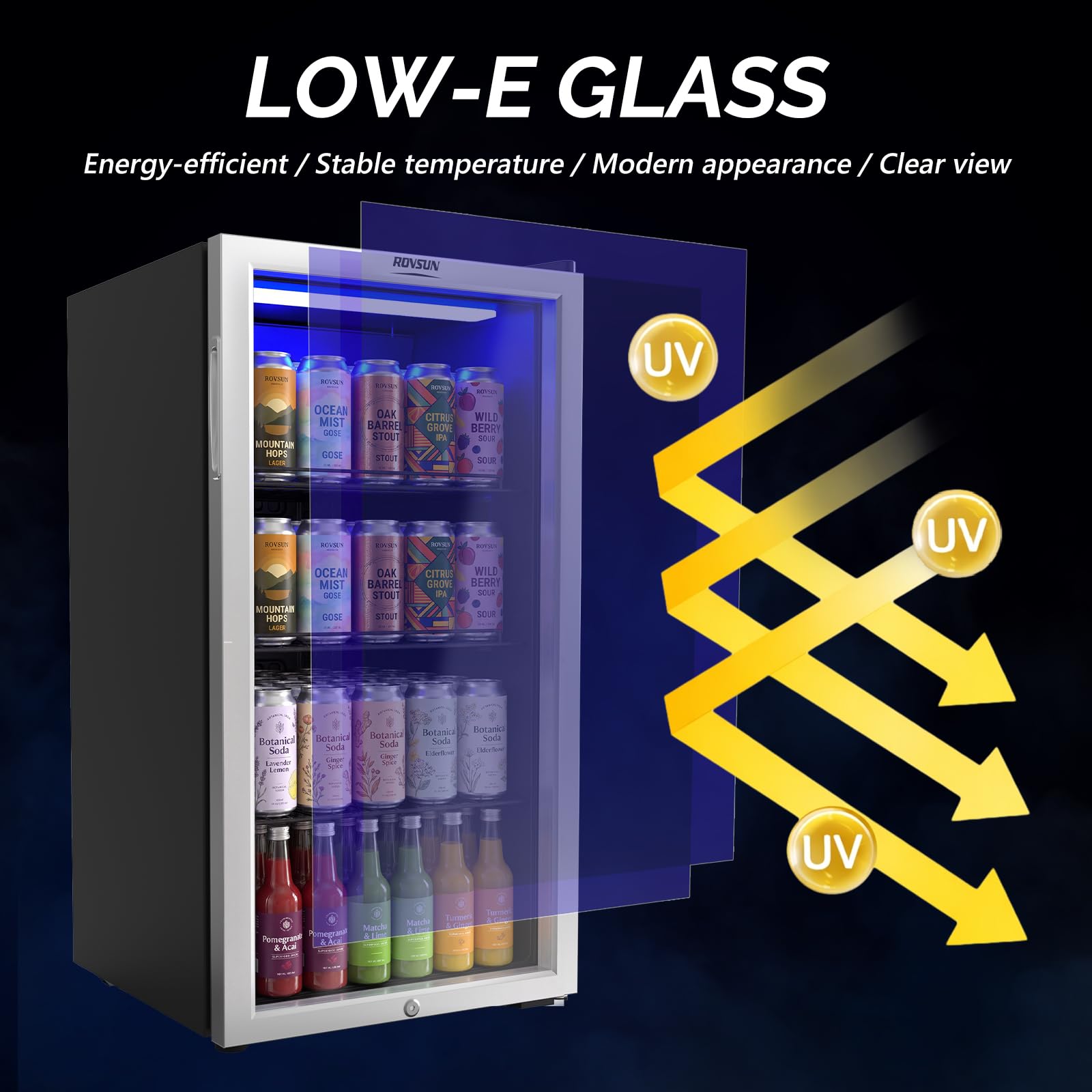 ROVSUN 105 Cans 18" Wide Beverage Refrigerator Cooler