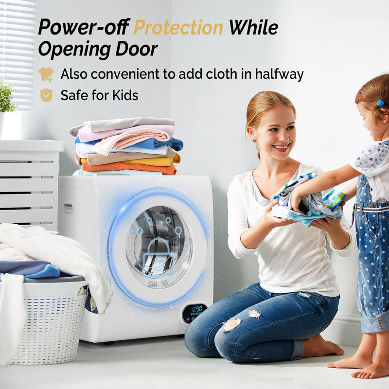 ROVSUN 5.5LBS Portable Clothes Dryer with LCD Touch Panel