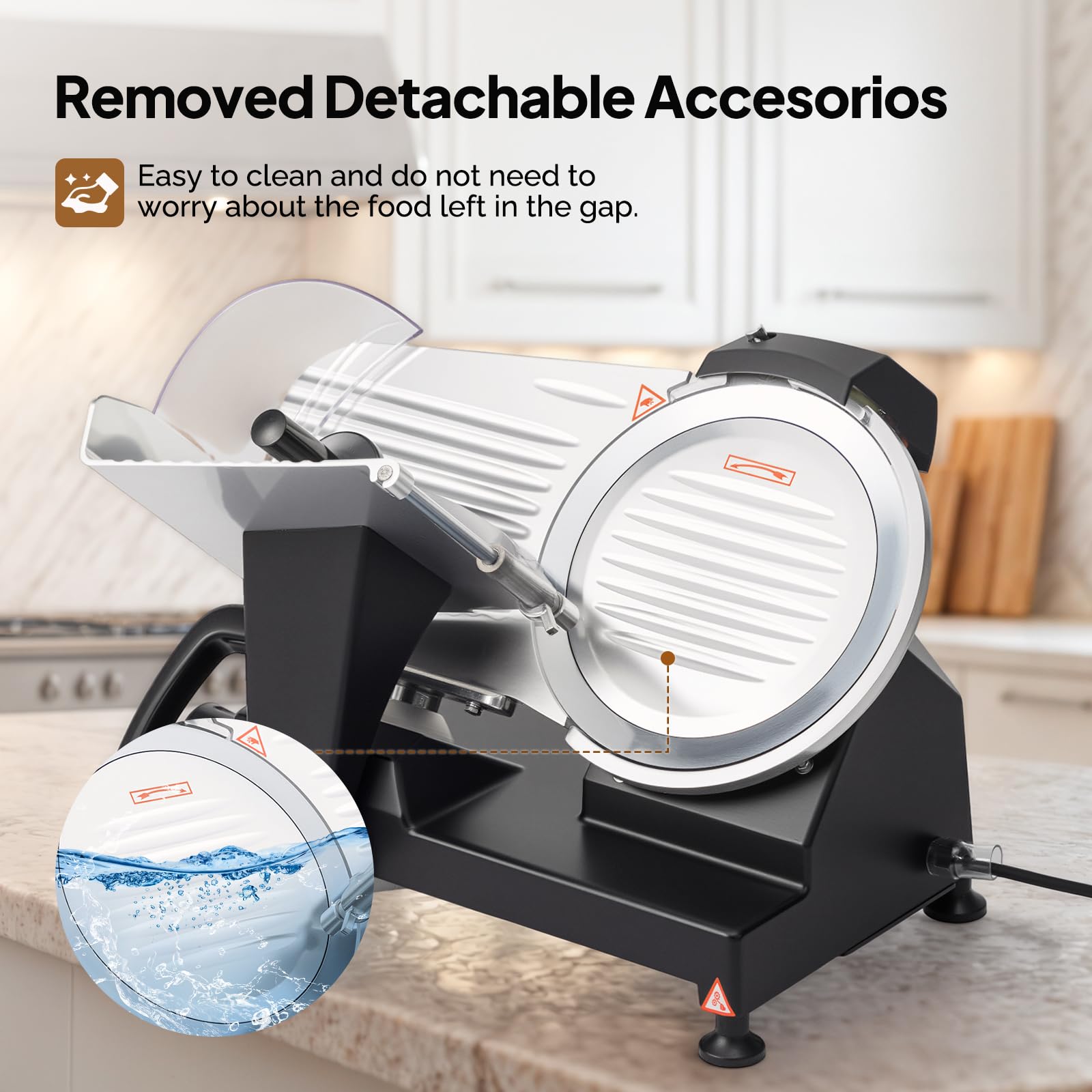 ROVSUN 12" 500W 110V Manual Gravity Feed Meat Slicer Black