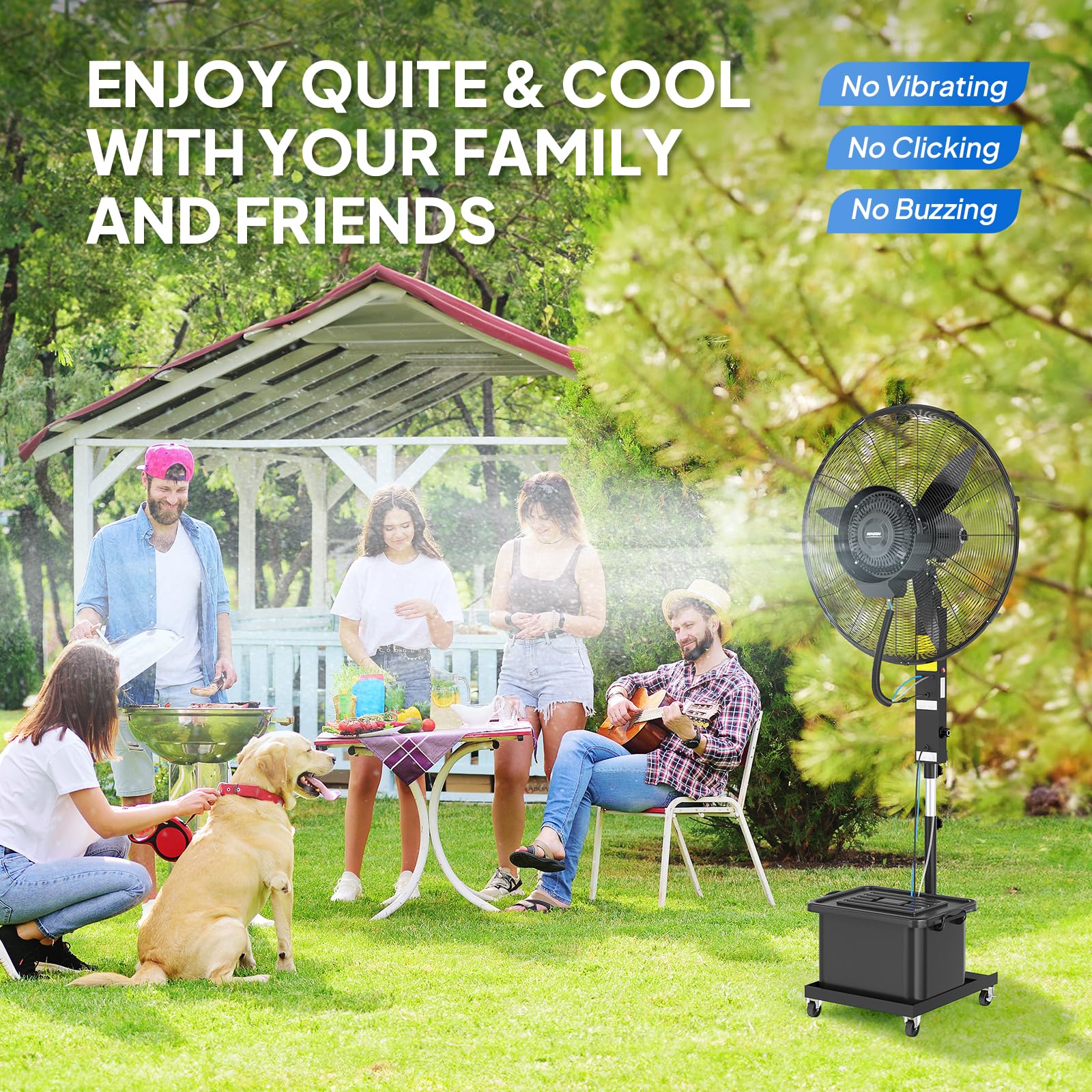 ROVSUN 30" 300W 110V Industrial Misting Fan