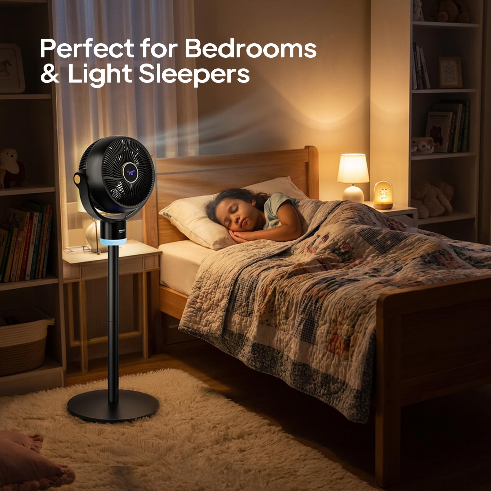 ROVSUN 40" 40W 110V Industrial Pedestal Fan Black