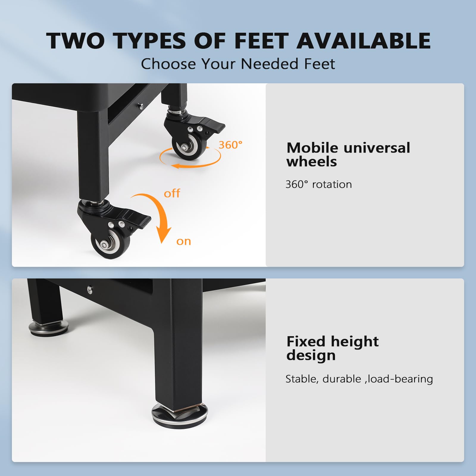 ROVSUN 20" X 19" Plastic Floor Mop Slop Sink on Wheels Black