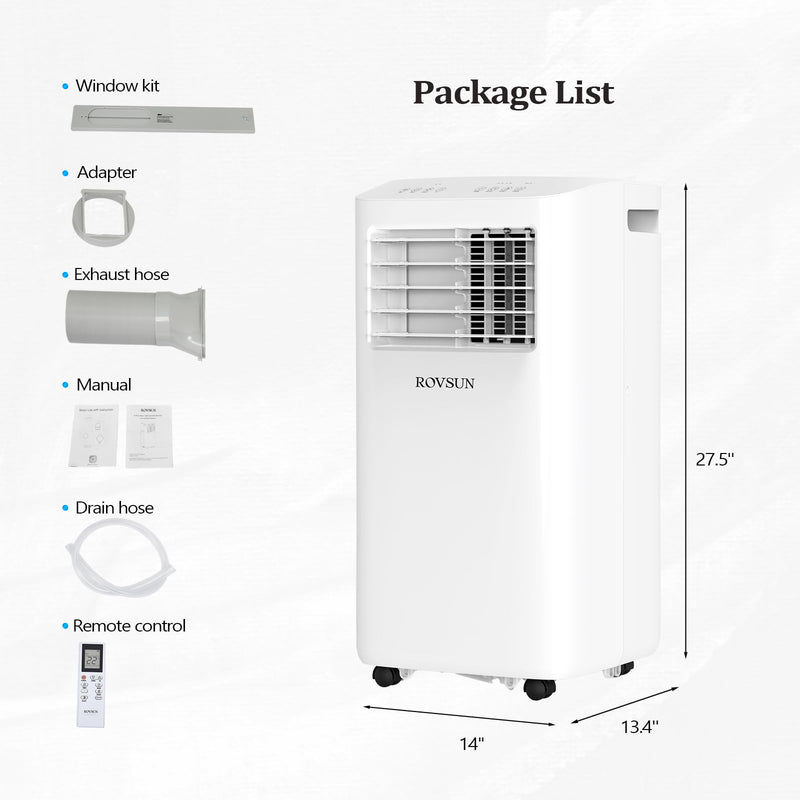 ROVSUN 10000 BTU WiFi Enabled Portable Air Conditioner with Heat & Installation Kit